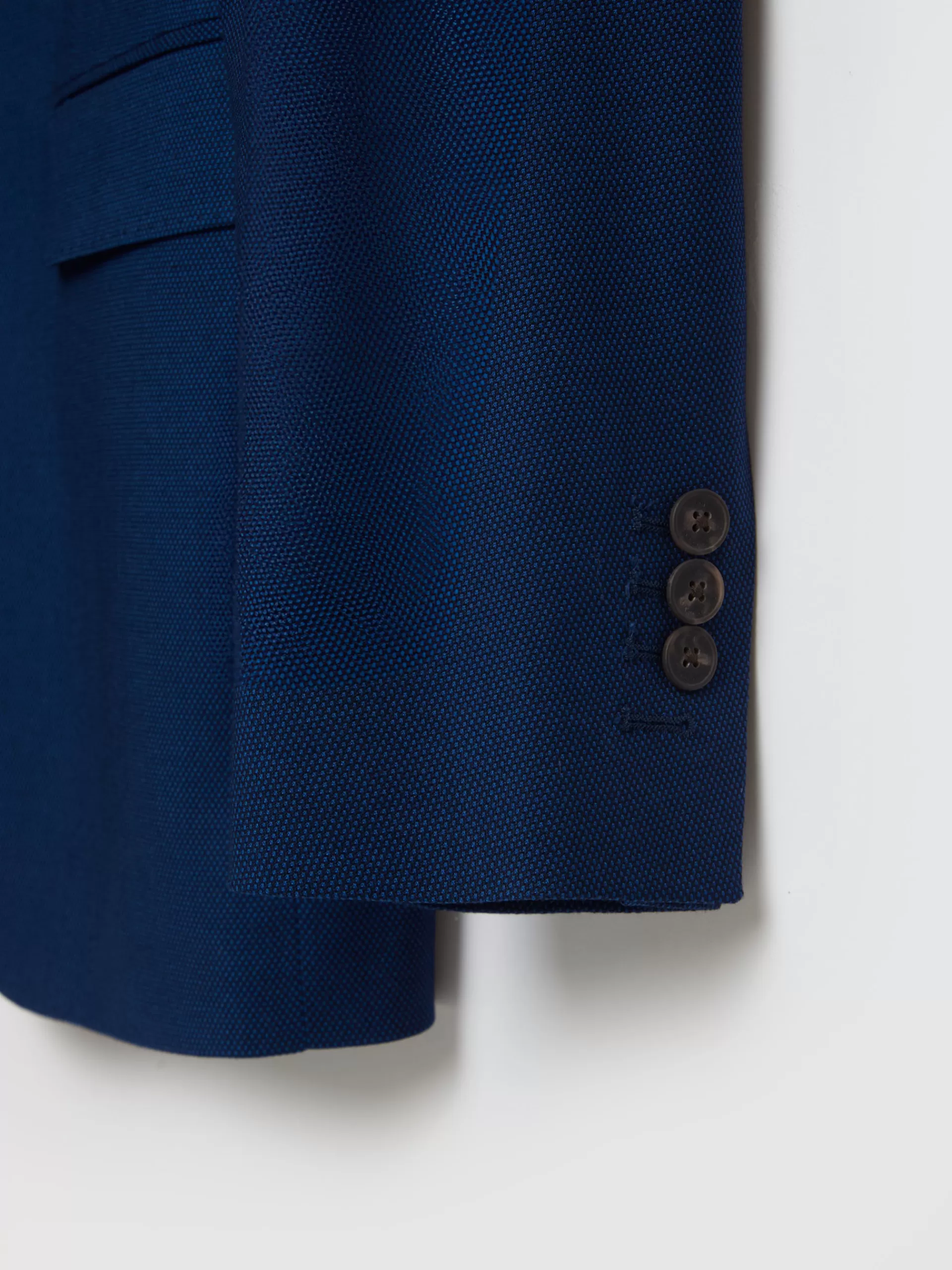Veste Americana Alvaro Moreno en Tissu Birdseye - Bleu Élégant | Promotion Exclusive