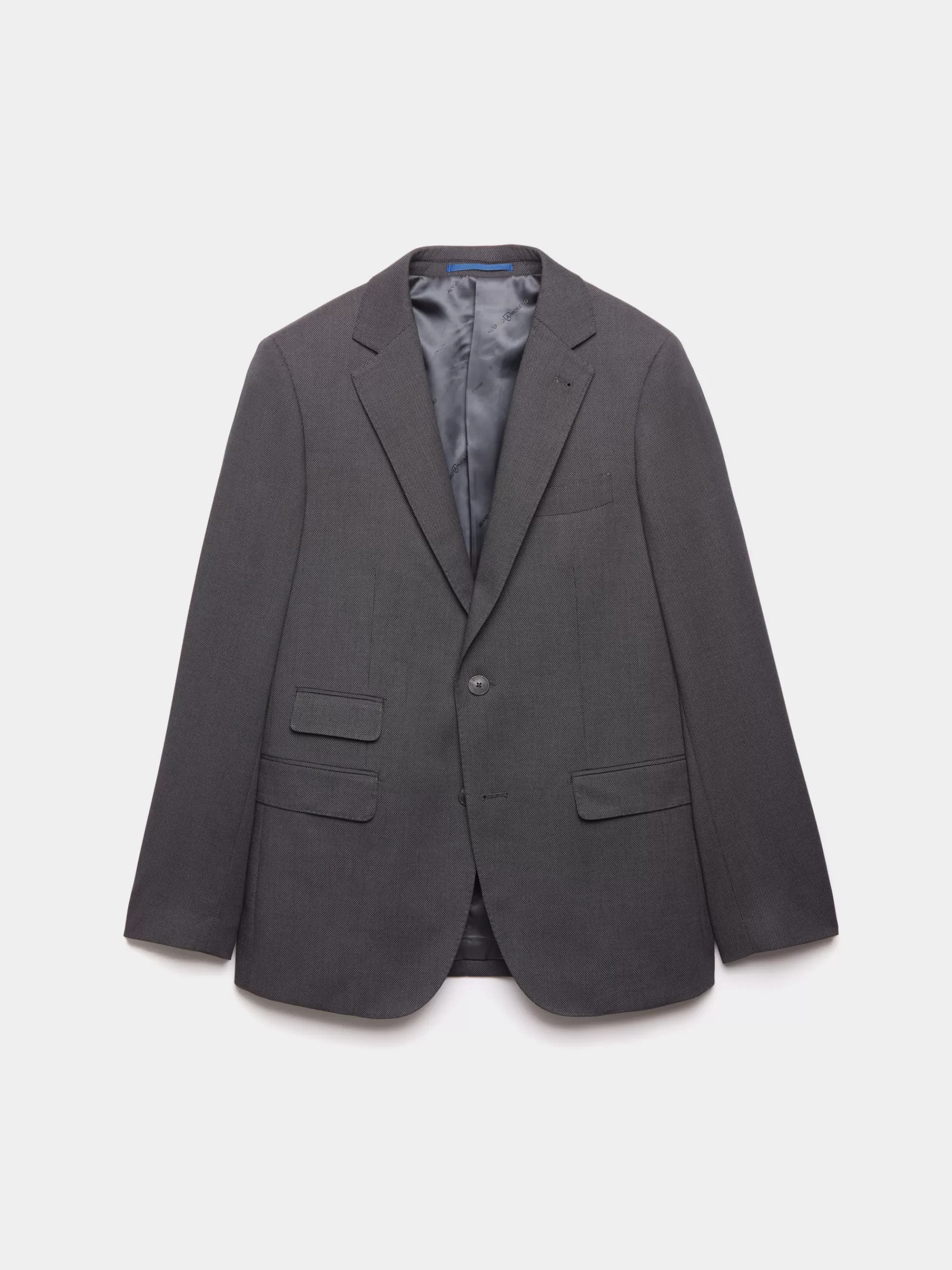 Veste Homme Décontractée Alvaro Moreno - Tissu Oeil de Perdant Gris Ciel, Style Américain Moderne à Prix Doux