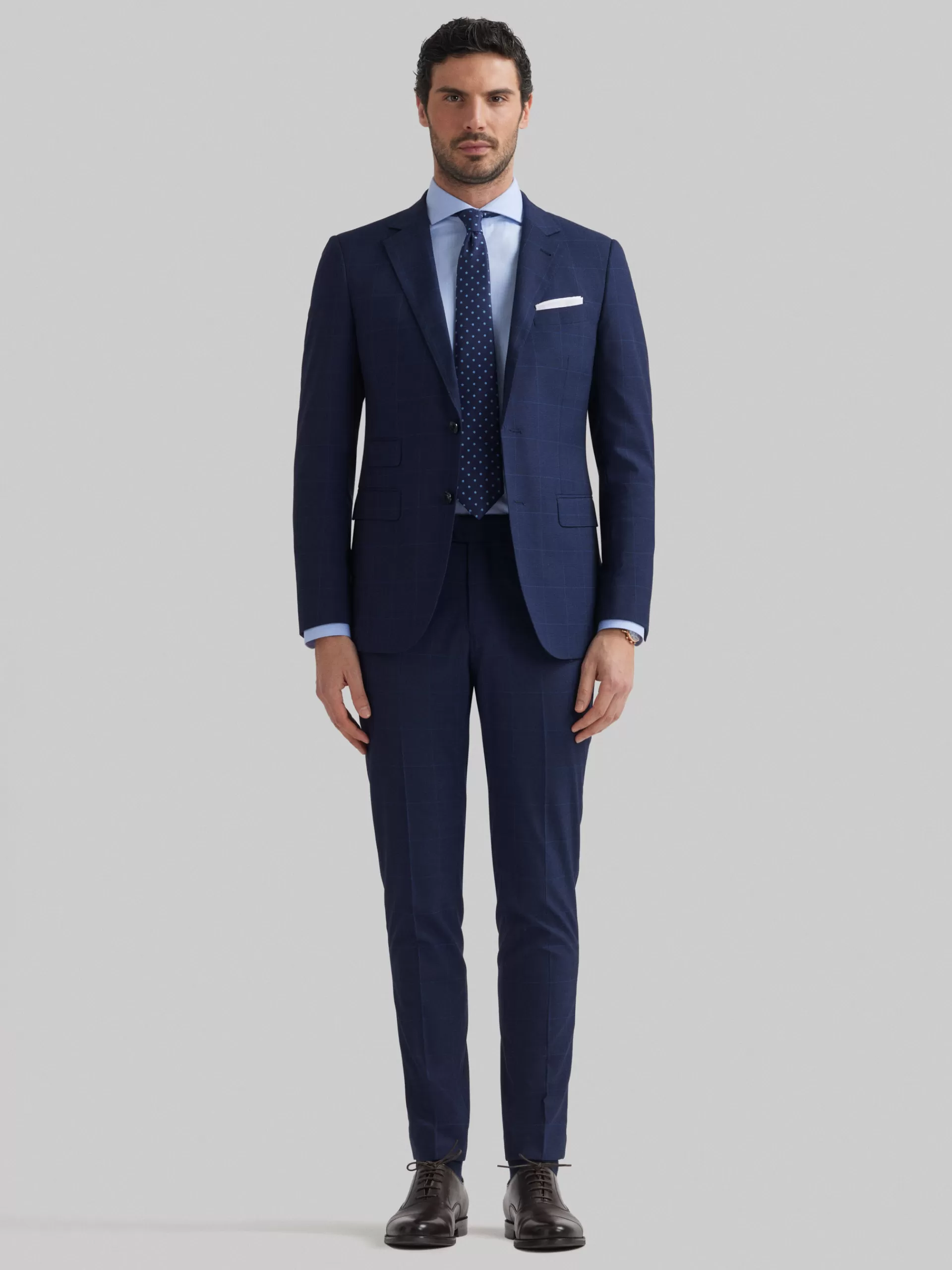 Costume Slim Americana Gales Bleu Marine - Élégance intemporelle par Alvaro Moreno - Détails premium pour Homme - Coupe moderne et confortable