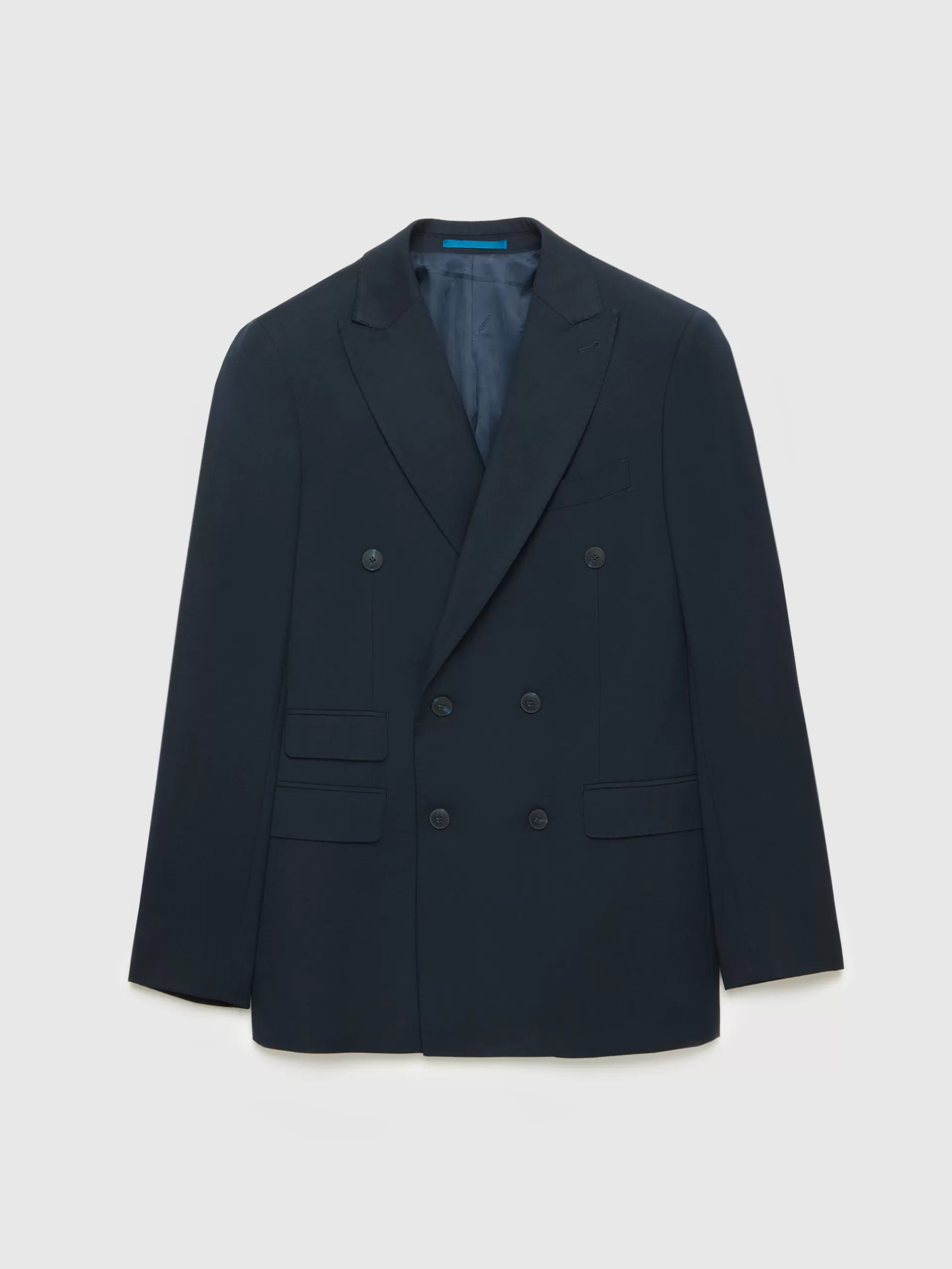 Veste Classique Alvaro Moreno en Twill Croisé - Bleu Marine | Promotion Exclusive