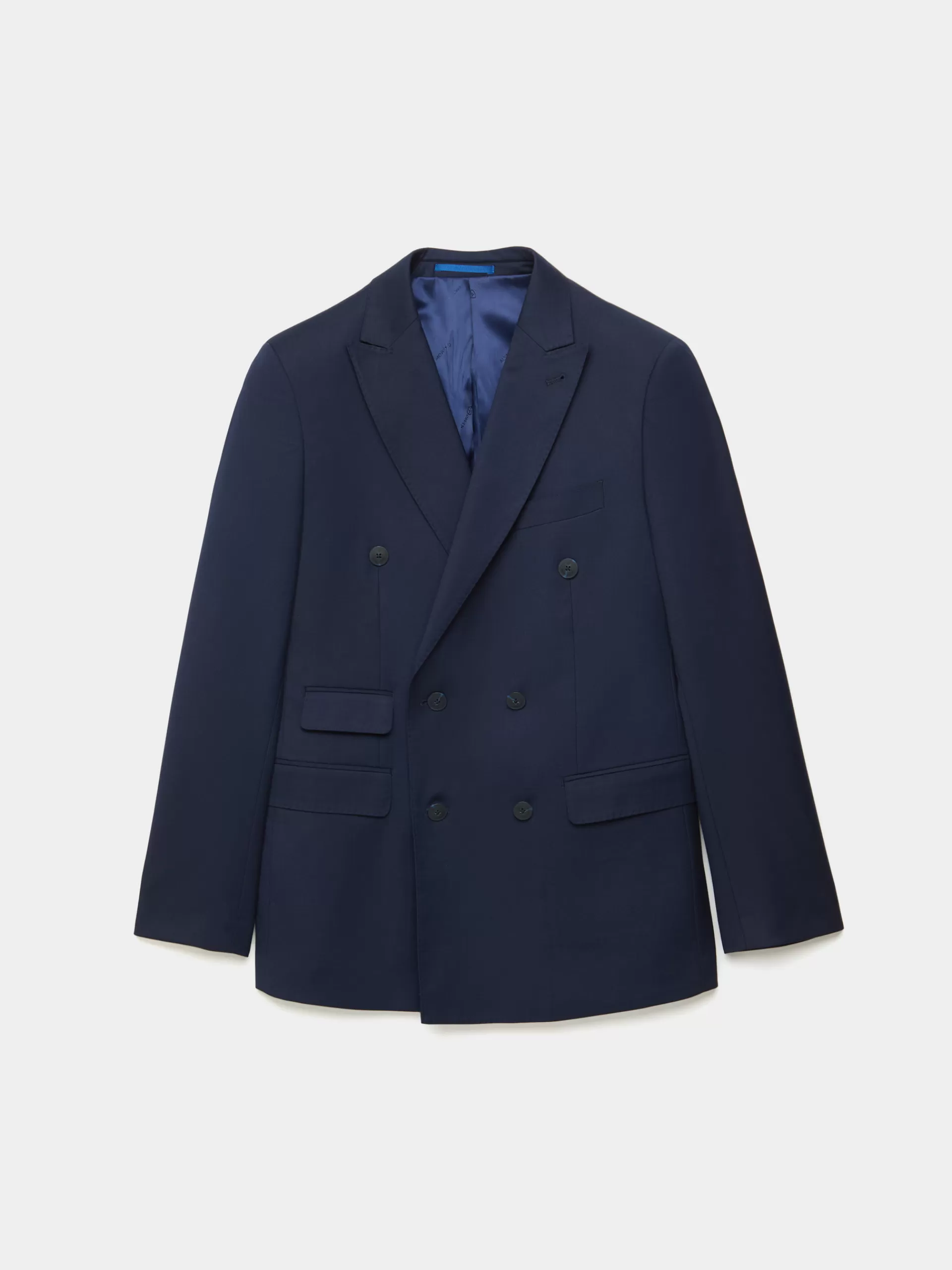 Veste Américaine Classique Alvaro Moreno - Sergé Croisé Bleu Marine | Dernière Collection