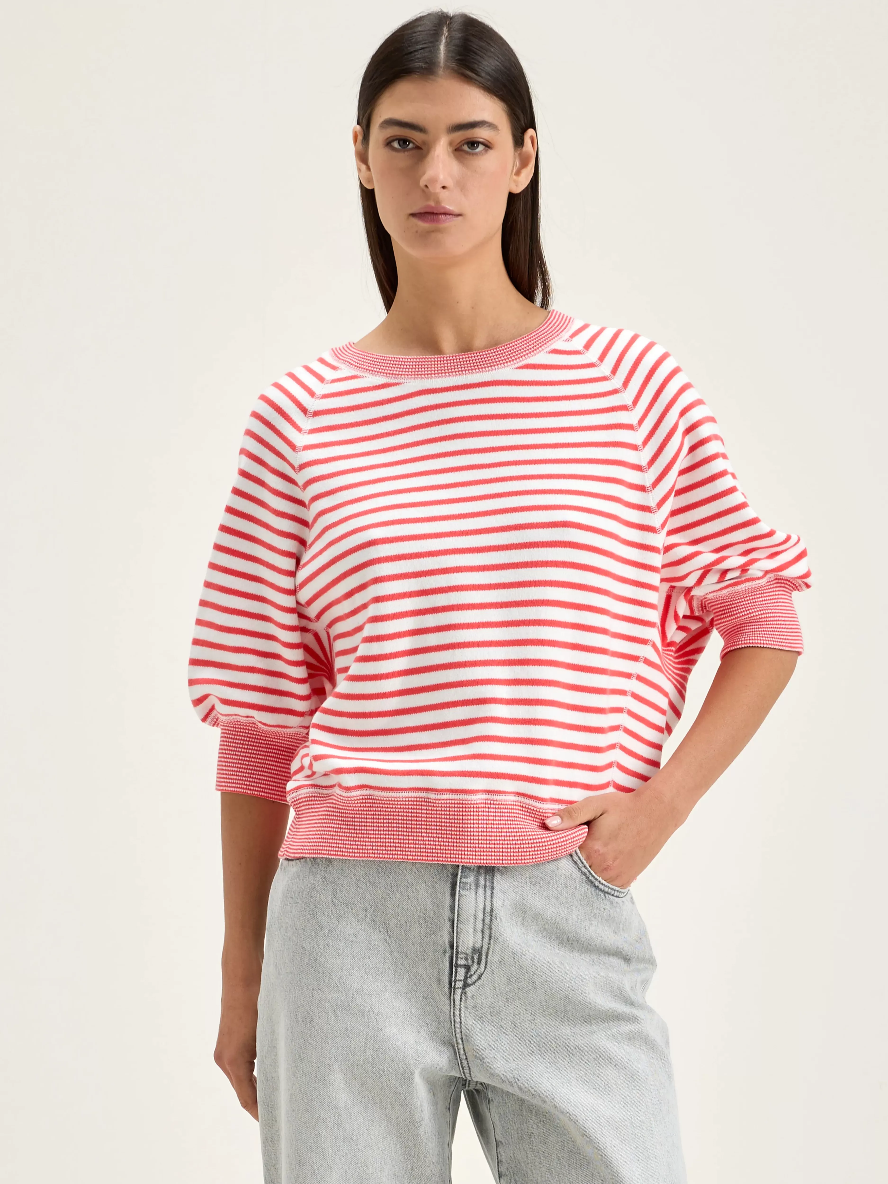 Bellerose Pull col rond Anglet - Laine douce hiver 2023, style décontracté élégant
