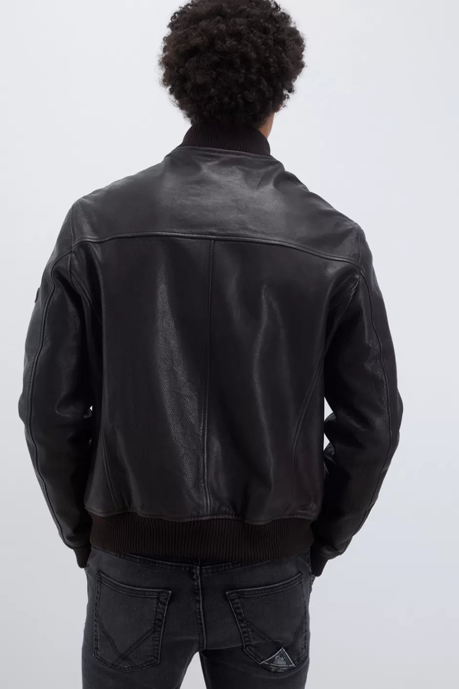 Blouson Bomber Roy Rogers en Cuir Vieilli pour Homme – Style Vintage Authentique