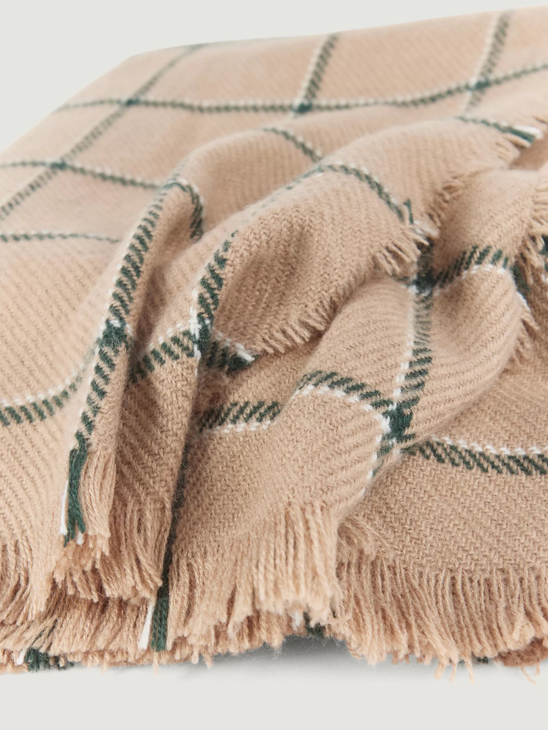Écharpe Alvaro Moreno en laine à carreaux marron - Accessoire tendance pour l'hiver
