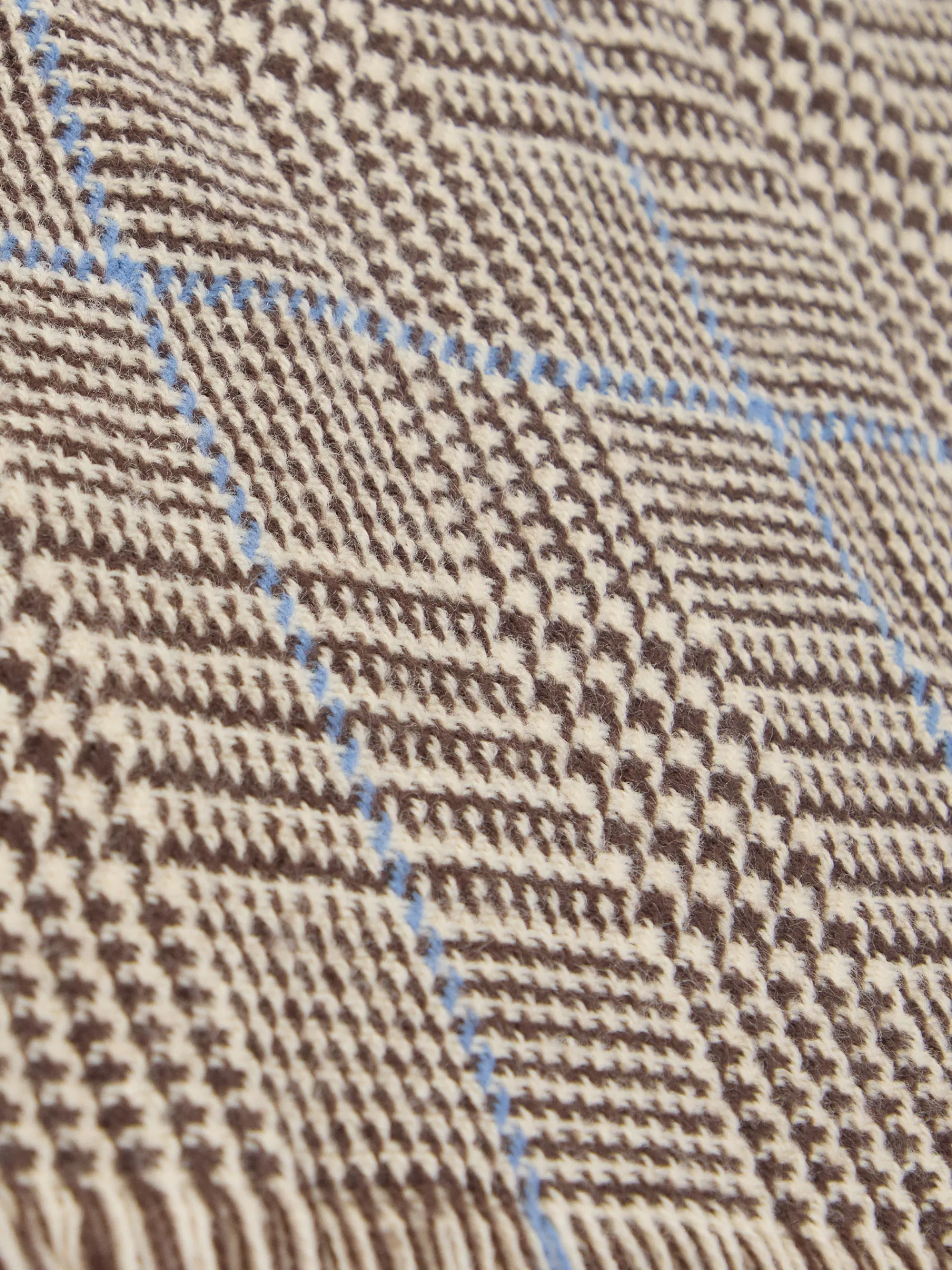 Écharpe à carreaux marron Alvaro Moreno - Modèle automne/hiver confortable en laine mélangée