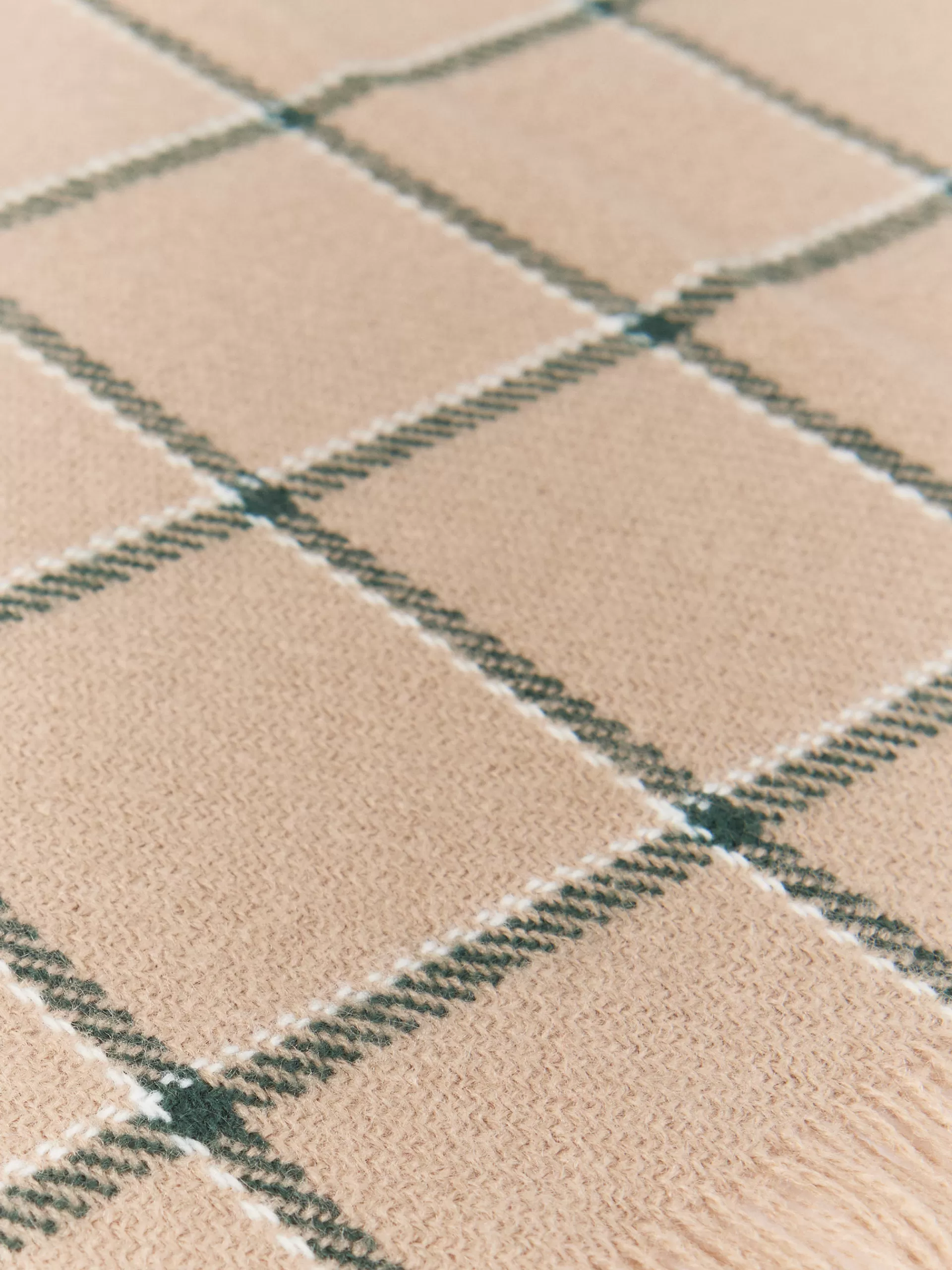 Écharpe Alvaro Moreno en laine à carreaux marron - Accessoire tendance pour l'hiver