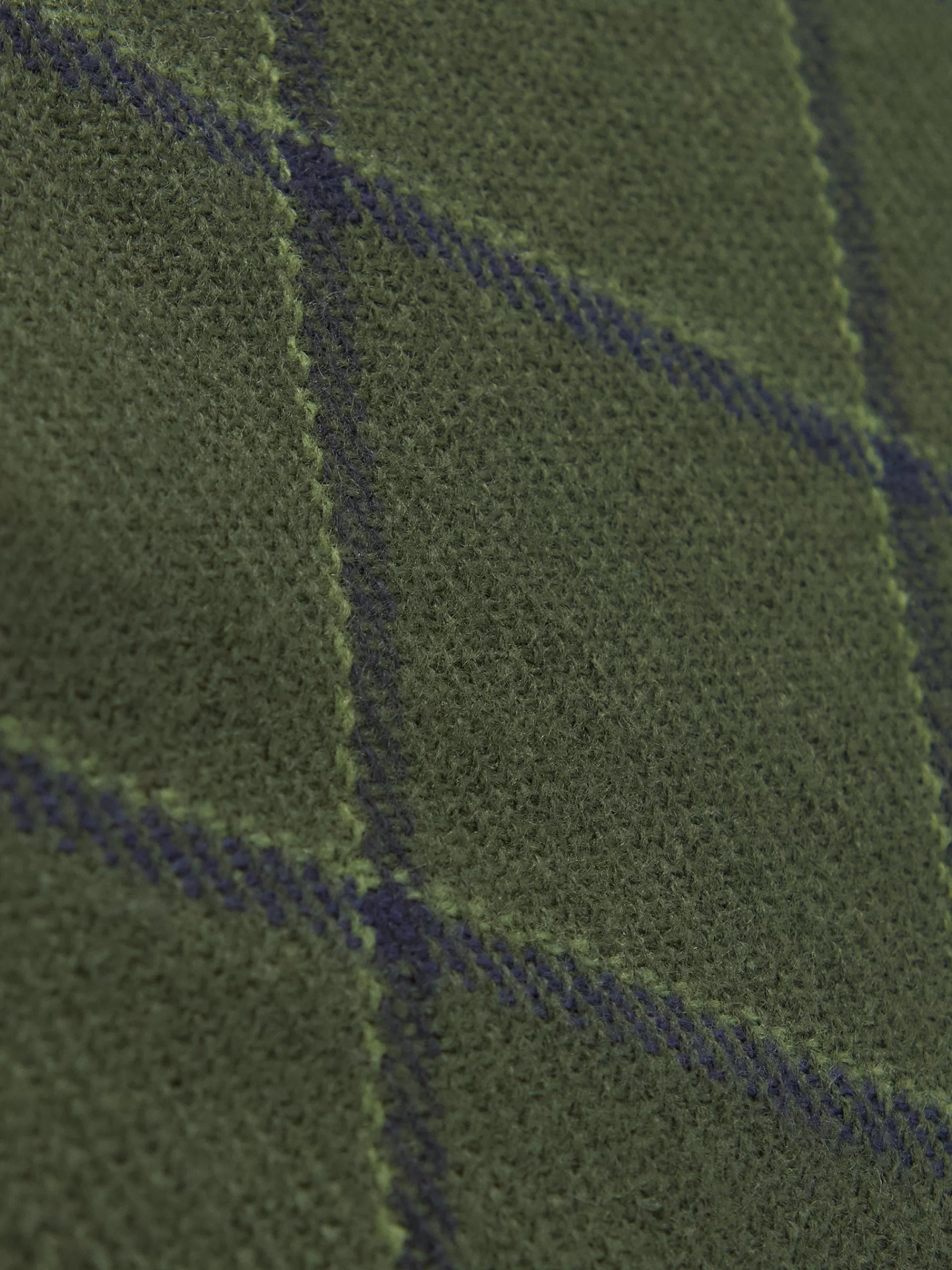 Écharpe Alvaro Moreno en laine vierge - Motif carreaux classique vert sapin - Accessoire tendance automne-hiver