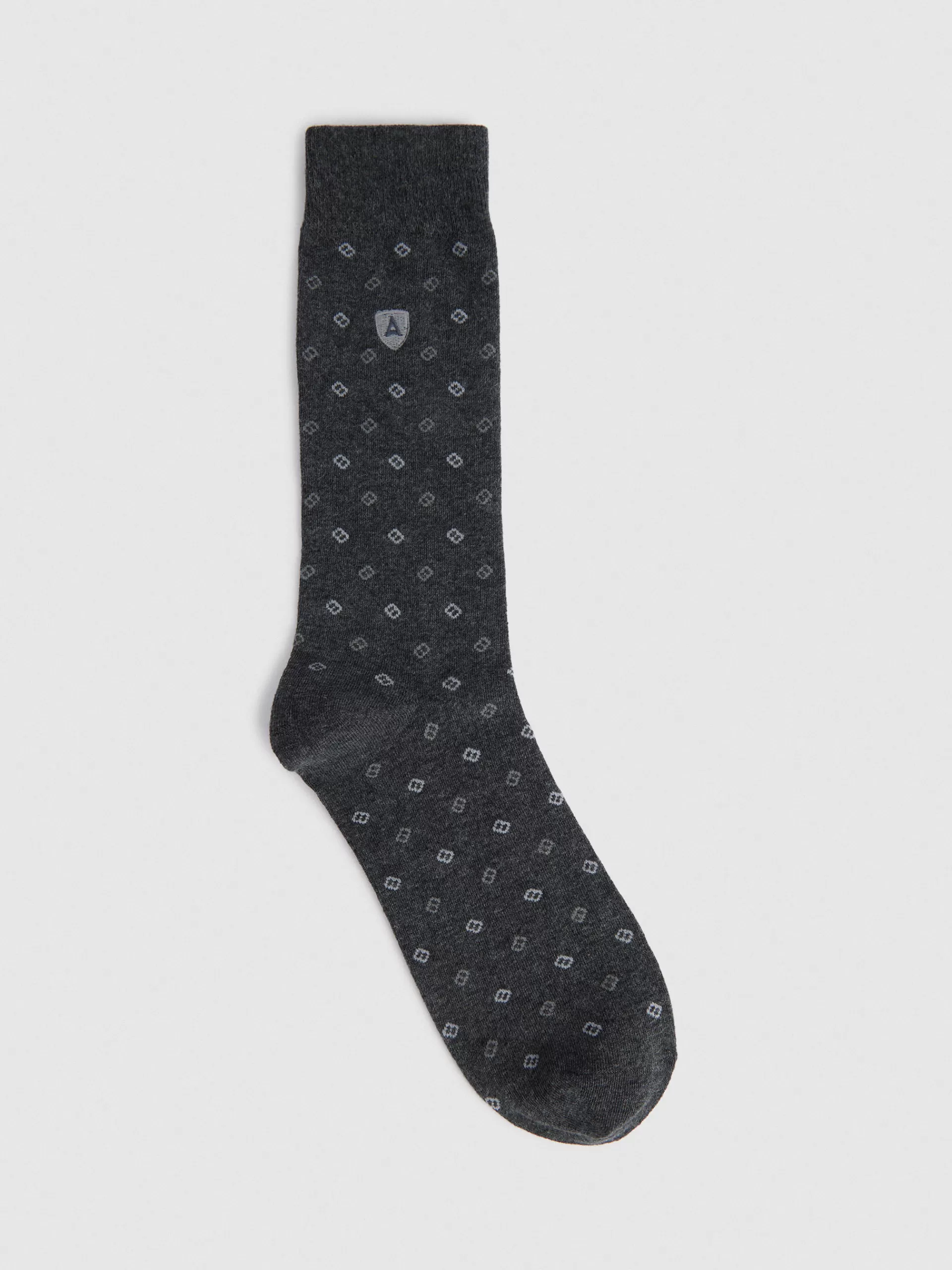 Chaussettes Homme Gris Chiné Alvaro Moreno - Basique en Coton Confortable 

（：