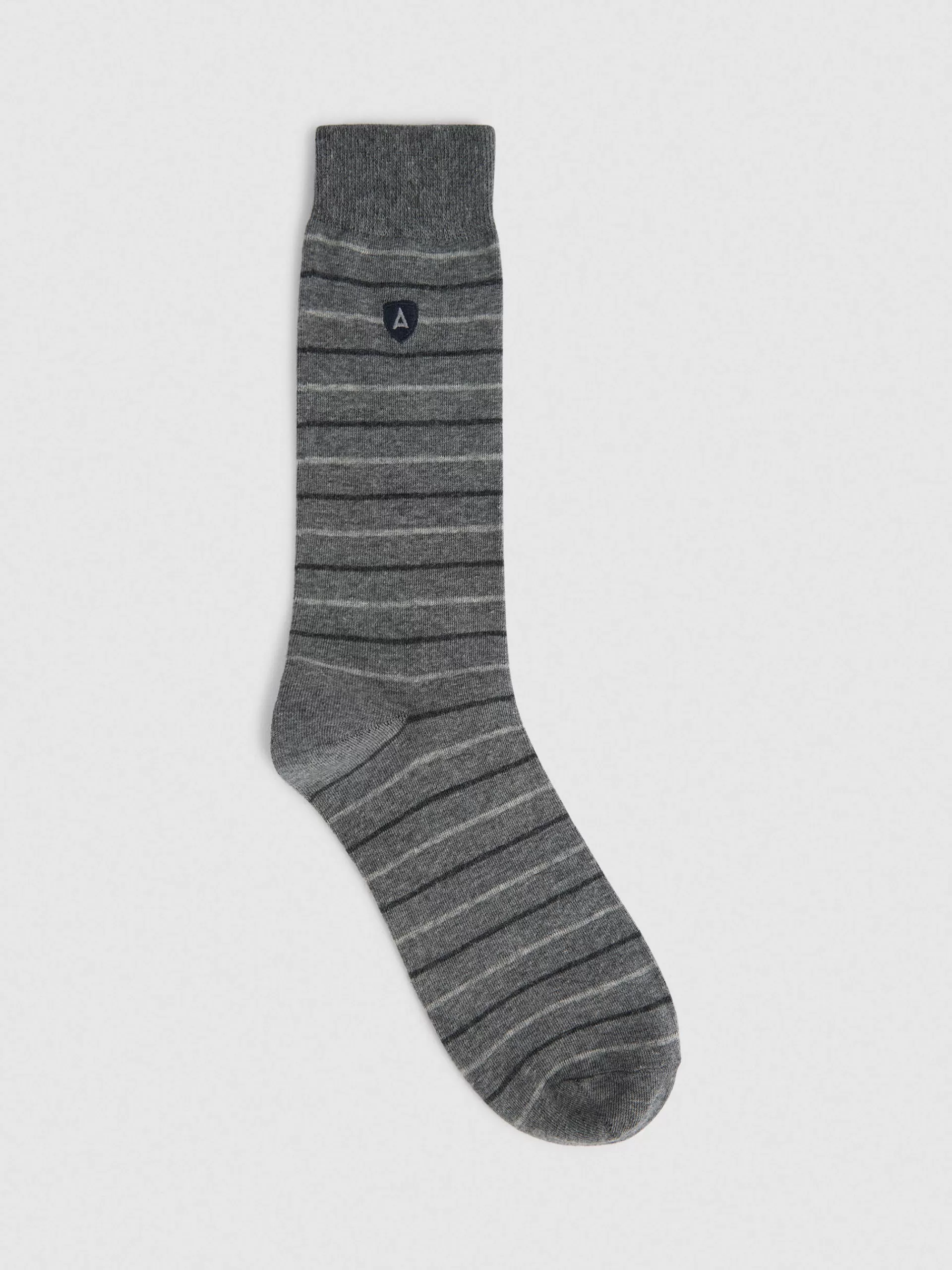 Chaussettes Homme Gris Chiné Alvaro Moreno - Basique en Coton Confortable 

（：