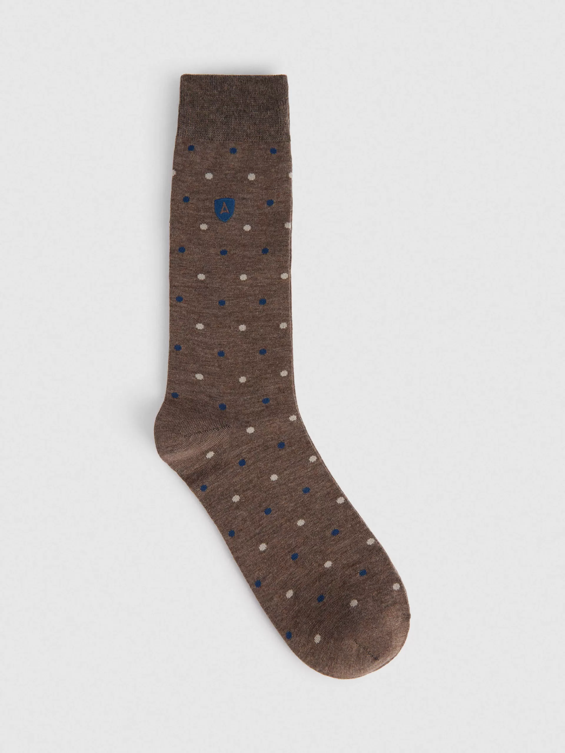 Nouvelle Collection Alvaro Moreno - Chaussettes Confortables en Laine Mérinos Brun Naturel