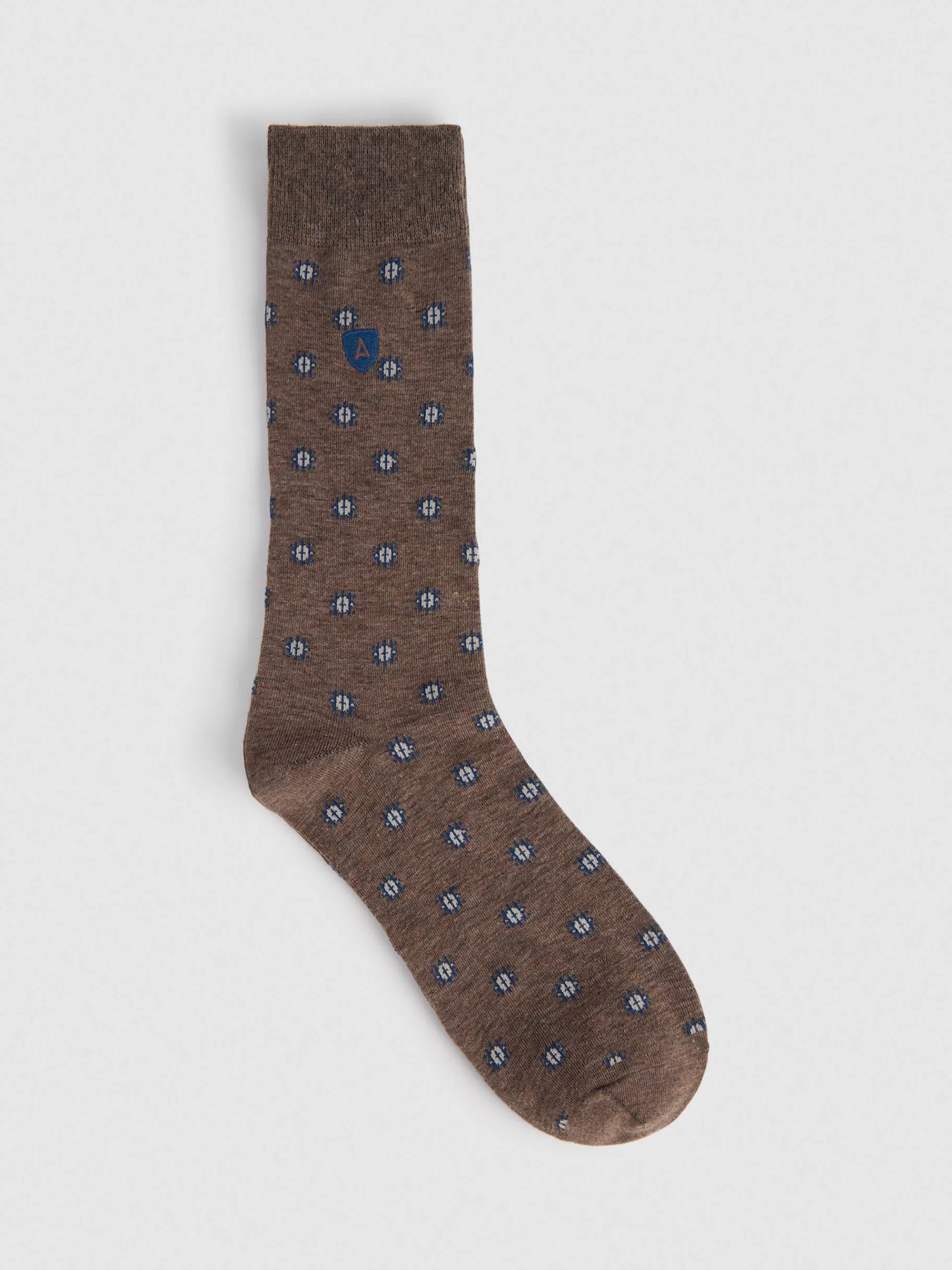 Nouvelle Collection Alvaro Moreno - Chaussettes Confortables en Laine Mérinos Brun Naturel