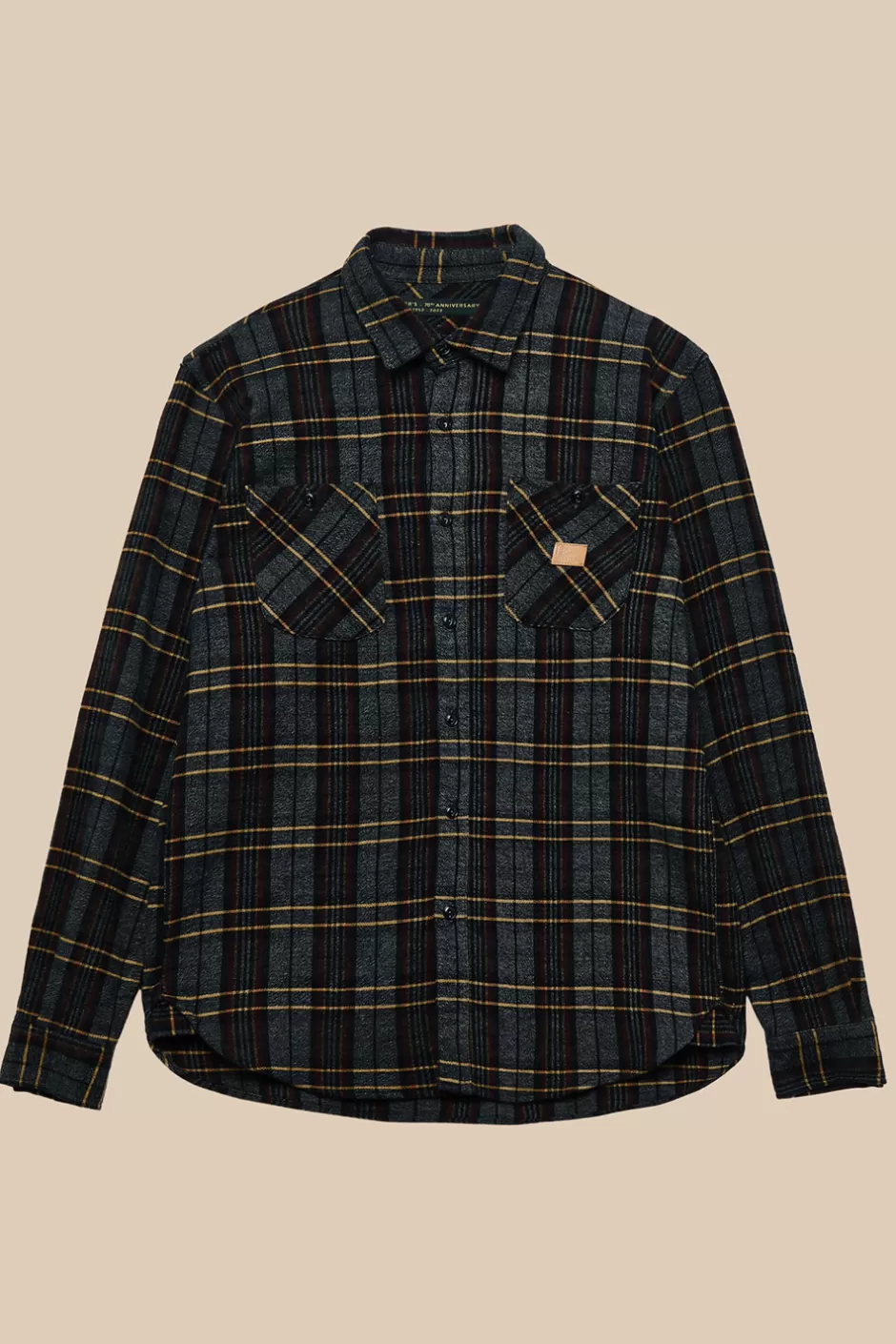 Chemise Homme Roy Rogers Édition 70ème Anniversaire - Laine Écossaise à Carreaux Intemporelle