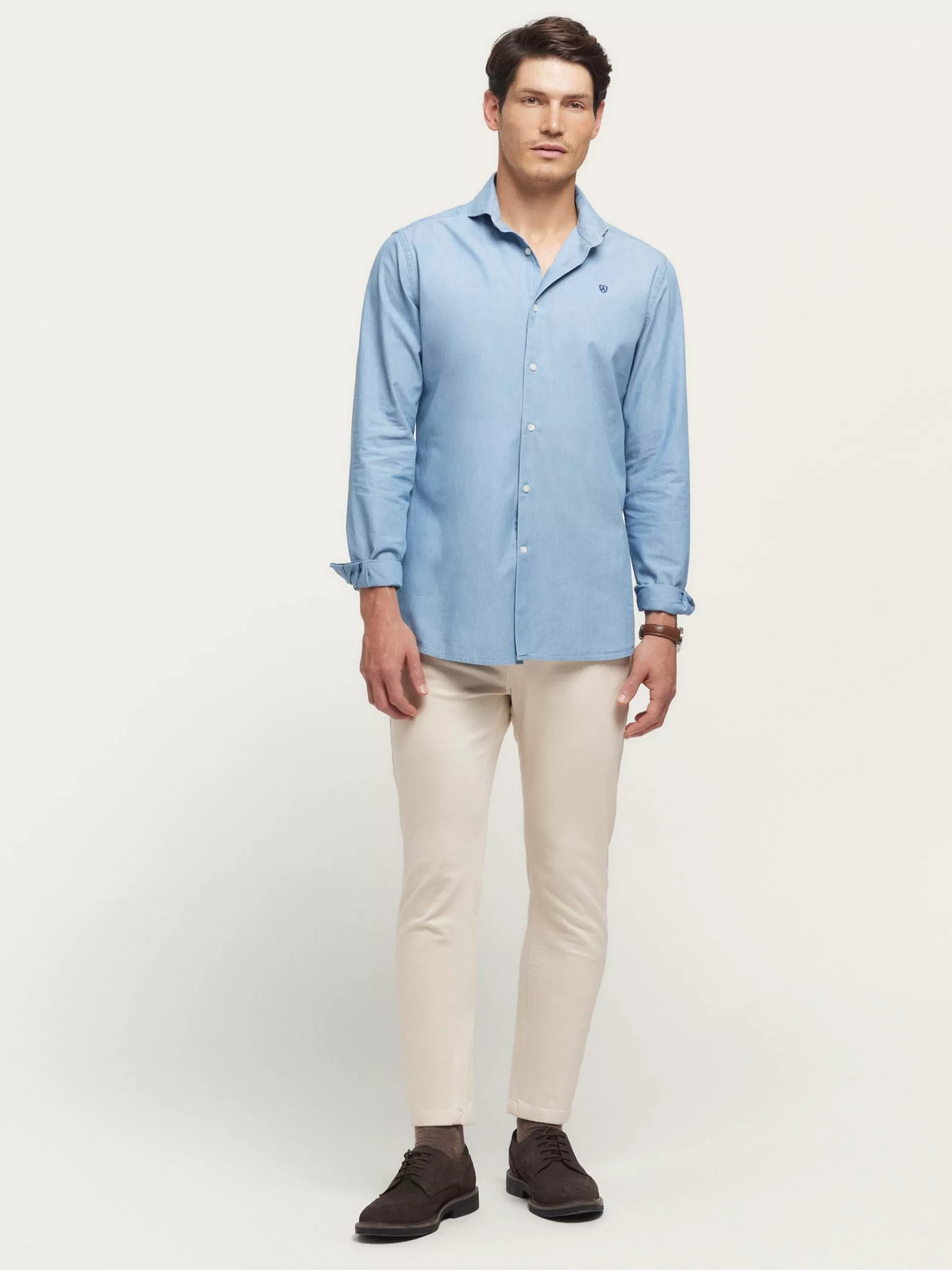 Chemise Denim Alvaro Moreno - Structure Résistante Bleu Ciel, Best-Seller Printanier