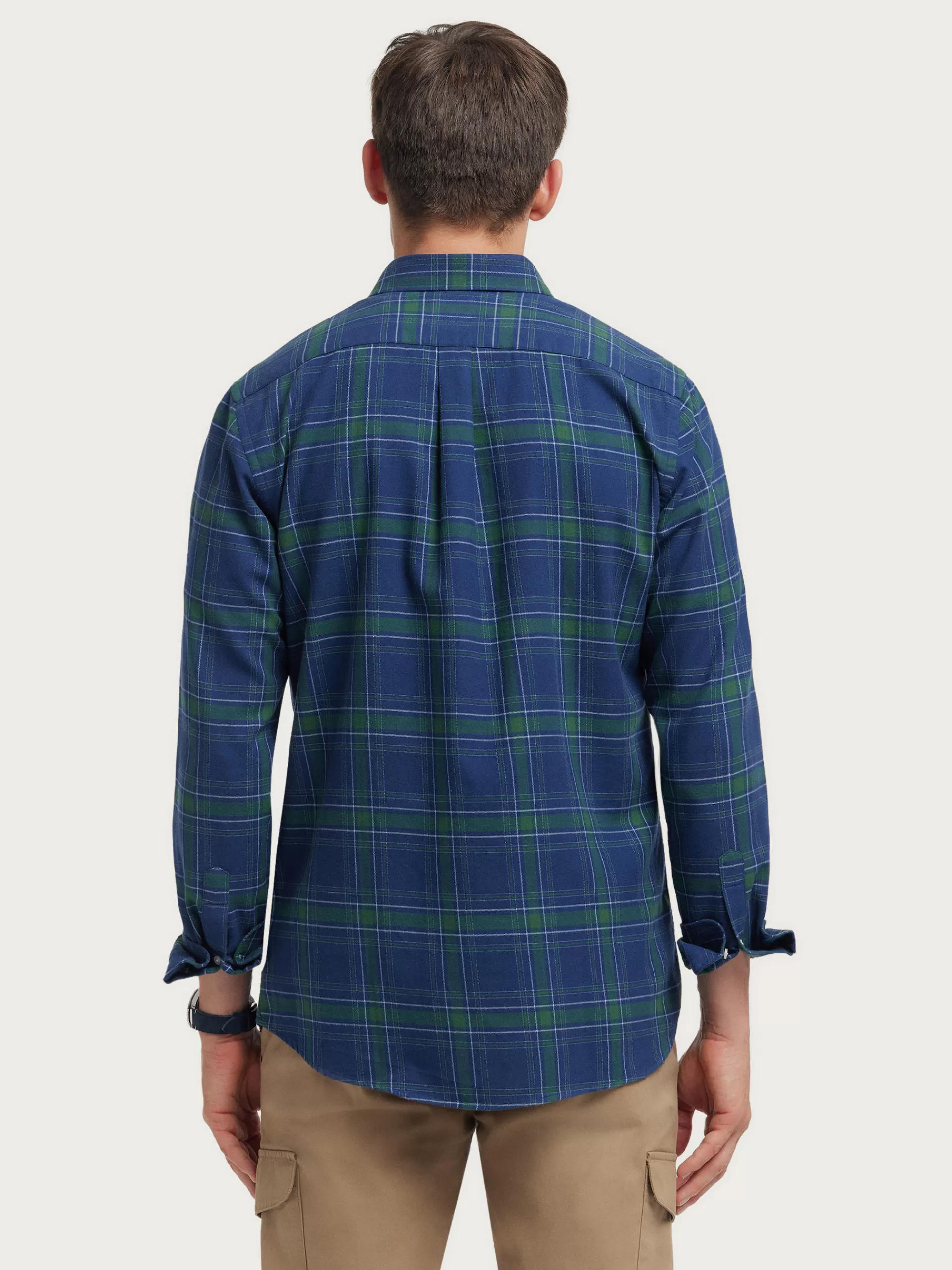 Chemise en flanelle à carreaux - Vert Forêt | Alvaro Moreno | Modèle tendance en solde