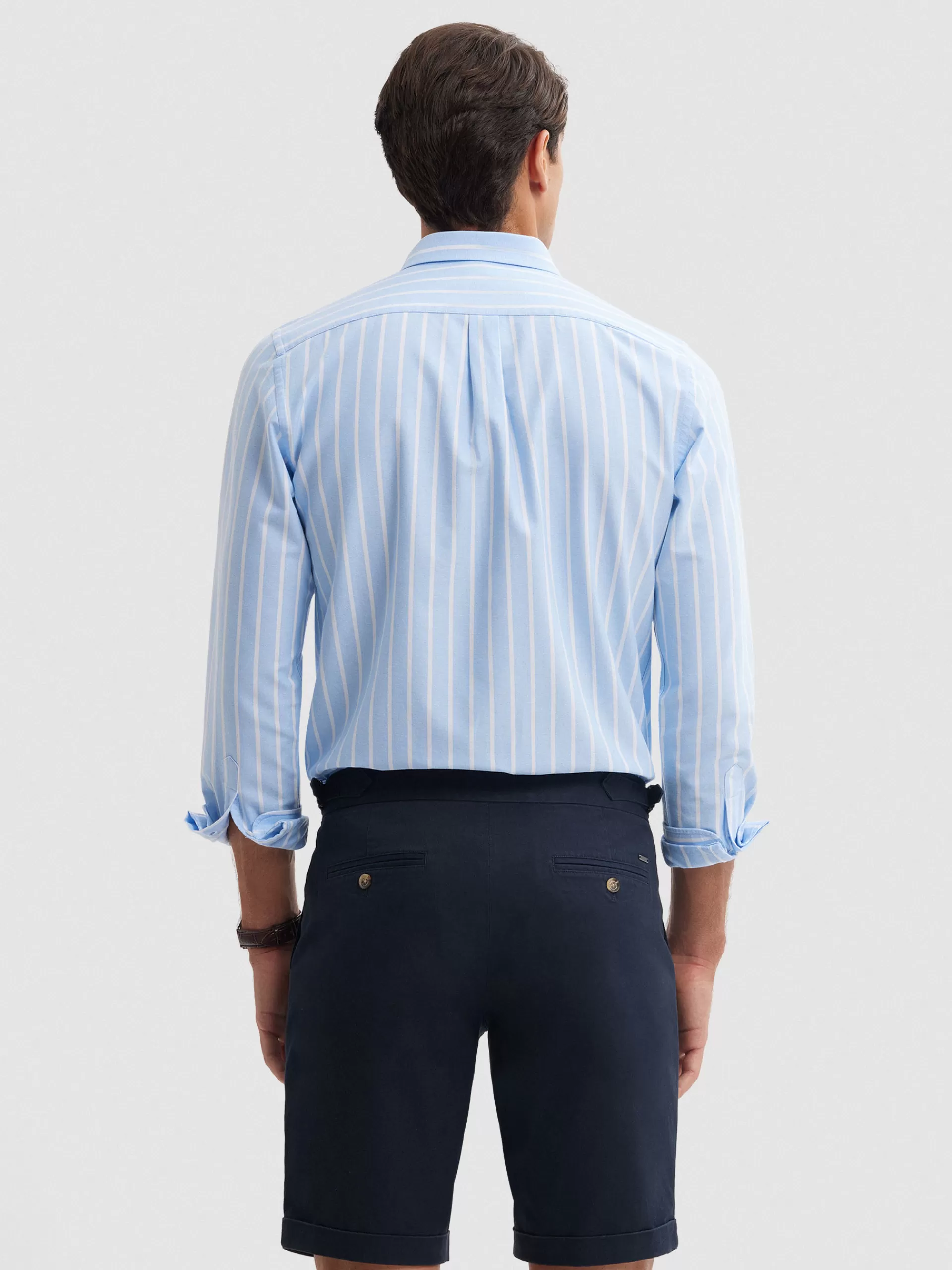 Chemise Oxford Classique Alvaro Moreno - Bleu Élégant pour un Style Intemporel