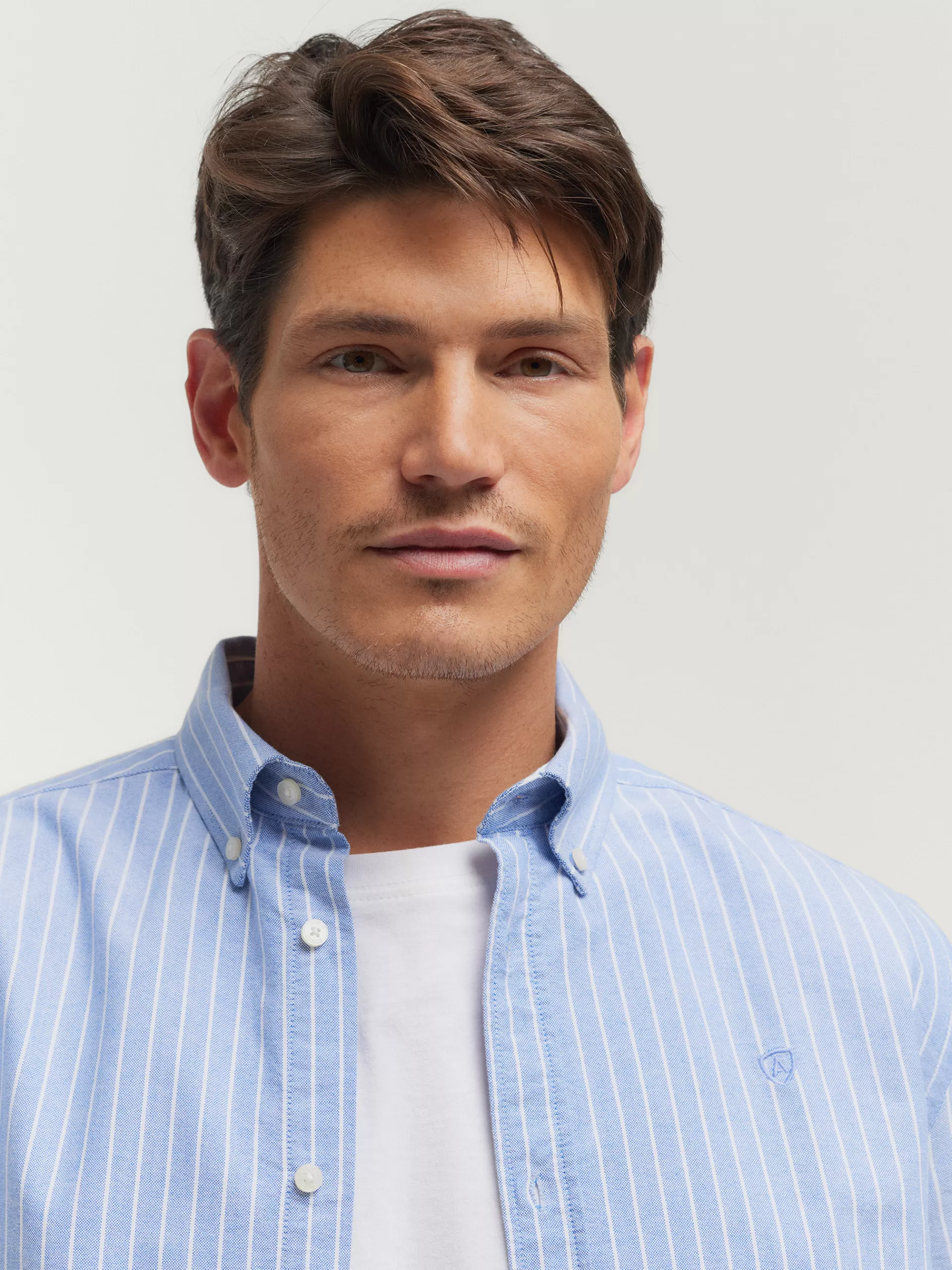 Chemise Oxford Élégante Alvaro Moreno - Collection Club Bleu Ciel en Promotion Exclusive