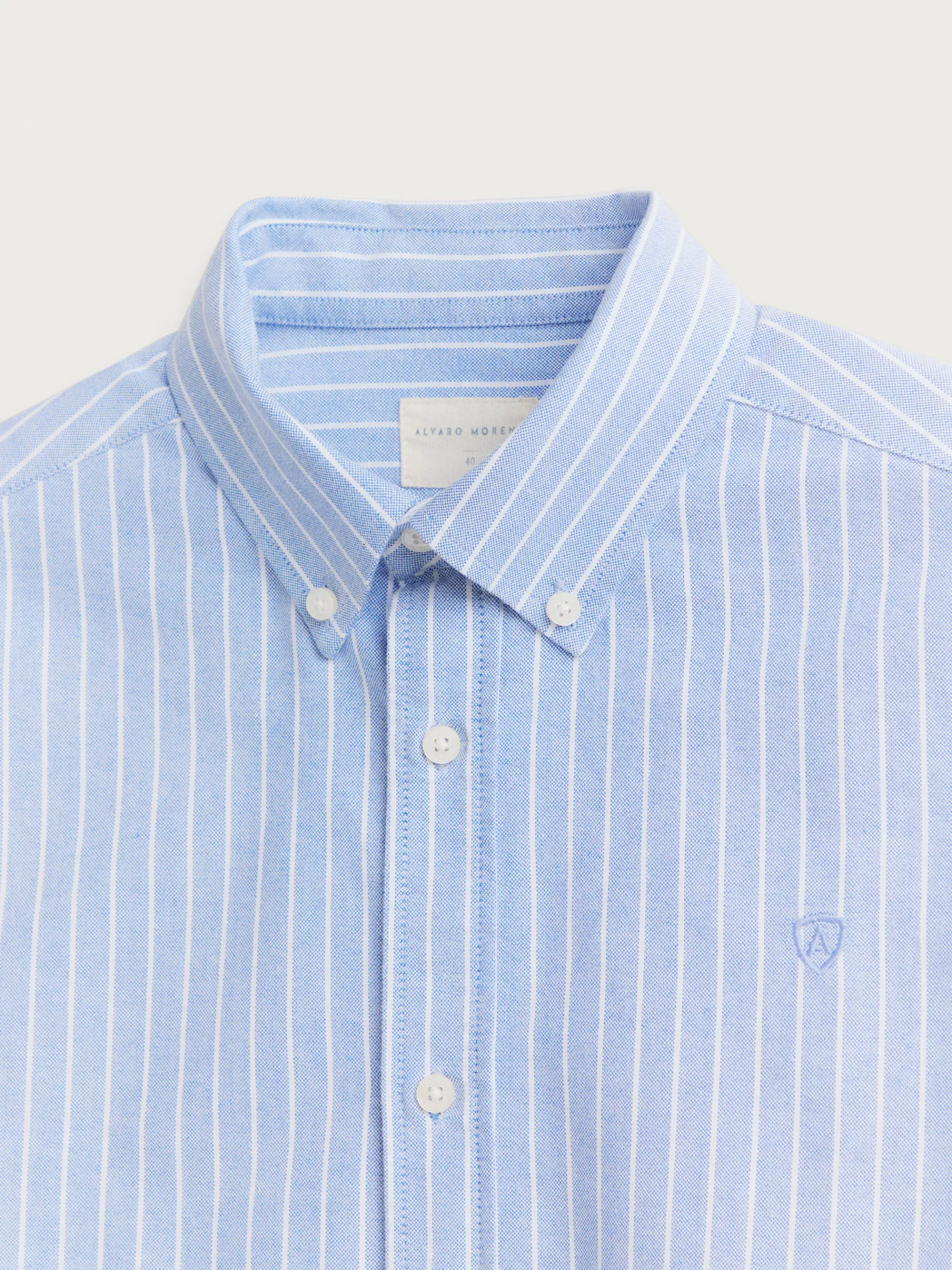 Chemise Oxford Élégante Alvaro Moreno - Collection Club Bleu Ciel en Promotion Exclusive