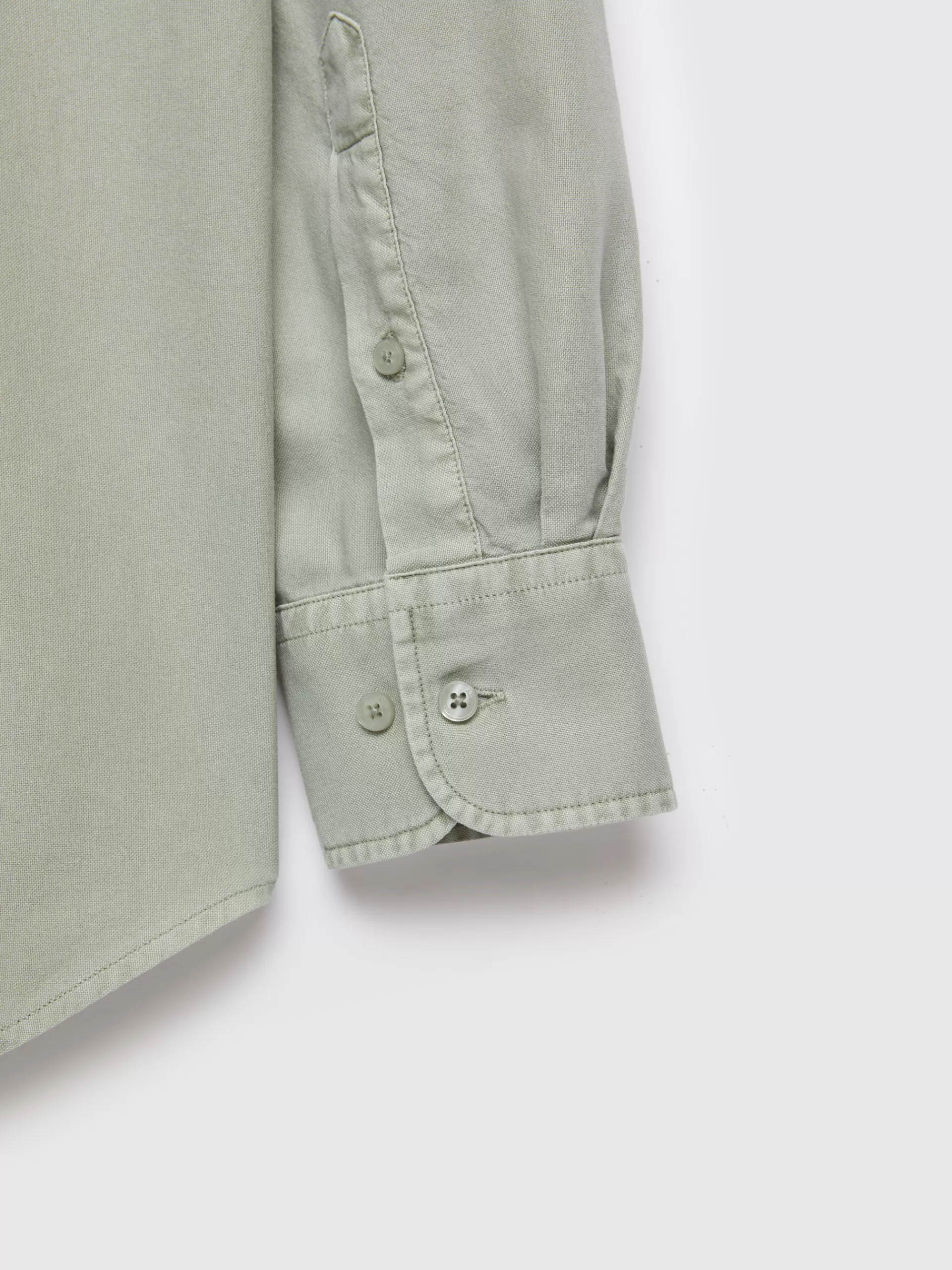 Chemise Oxford Alvaro Moreno - Teinture pigmentée vert forêt avec détails de poche - Coupe classique et confort optimal au quotidien