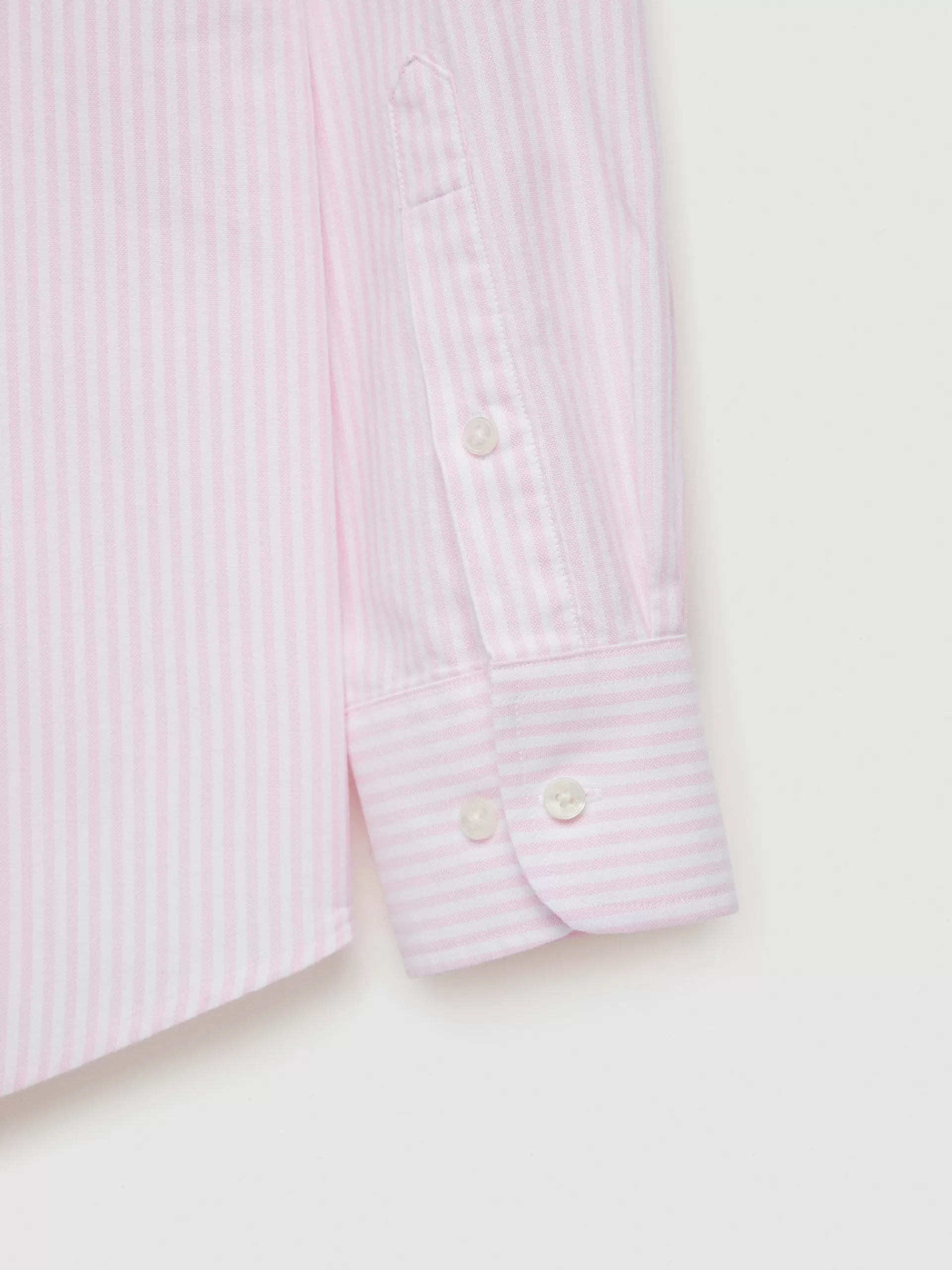 Chemise Oxford à rayures classiques Álvaro Moreno - Rose poudré | Modèle essentiel prix doux