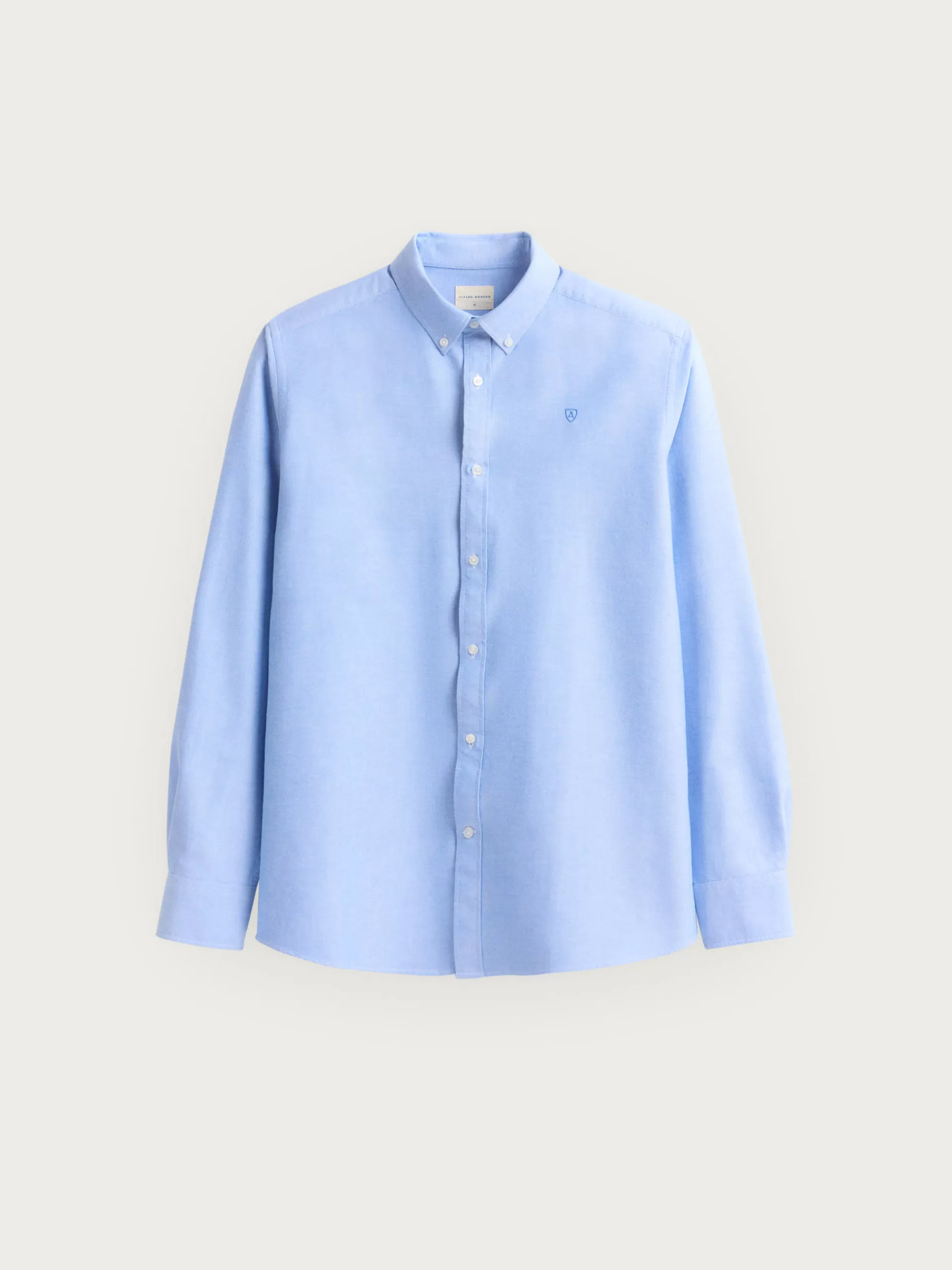 Chemise décontractée en oxford uni - Alvaro Moreno - Bleu marine | Promotion exclusive