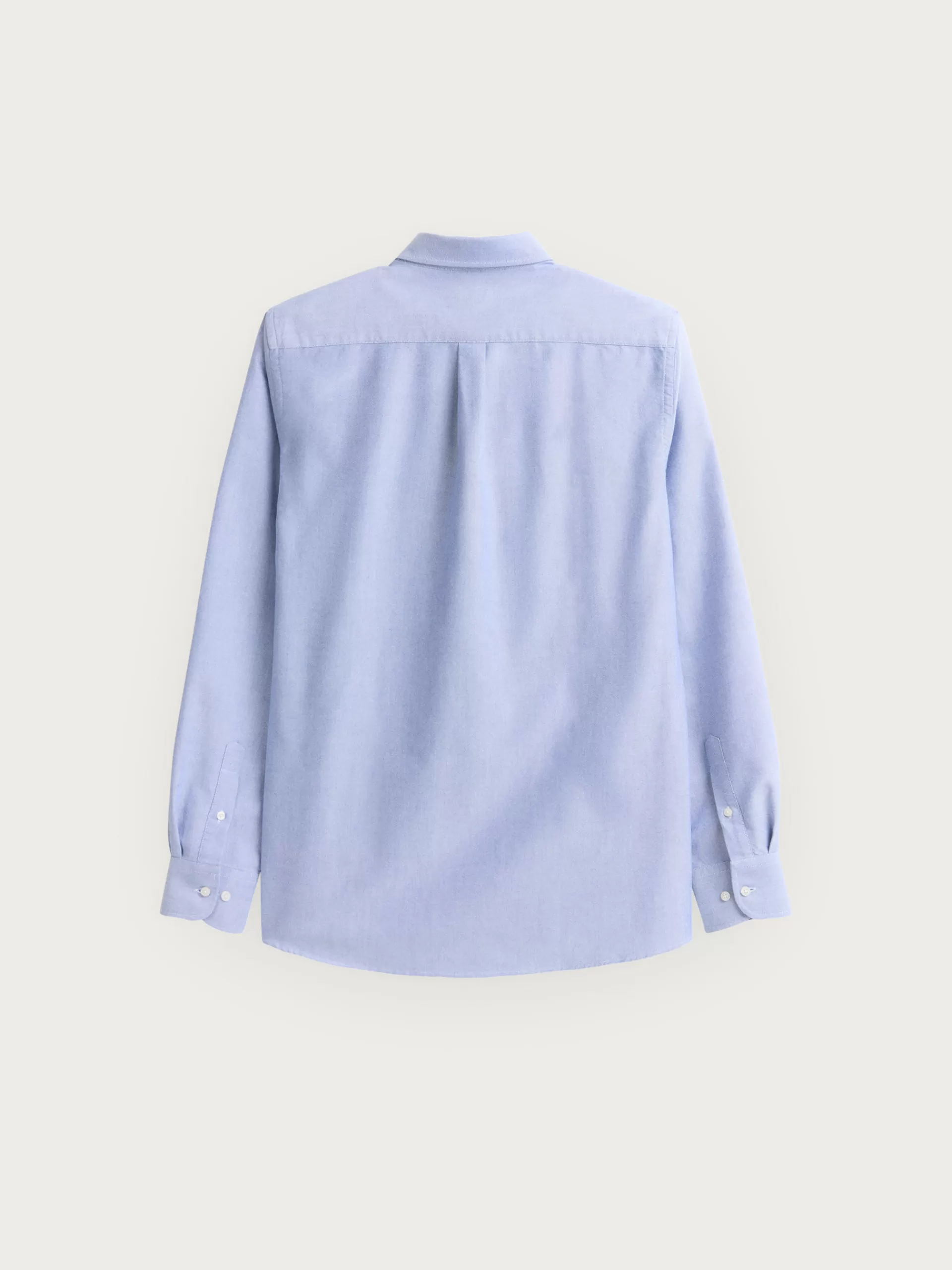 Chemise Oxford Classique Alvaro Moreno - Bleu Uni en Coton Souple pour un style décontracté chic