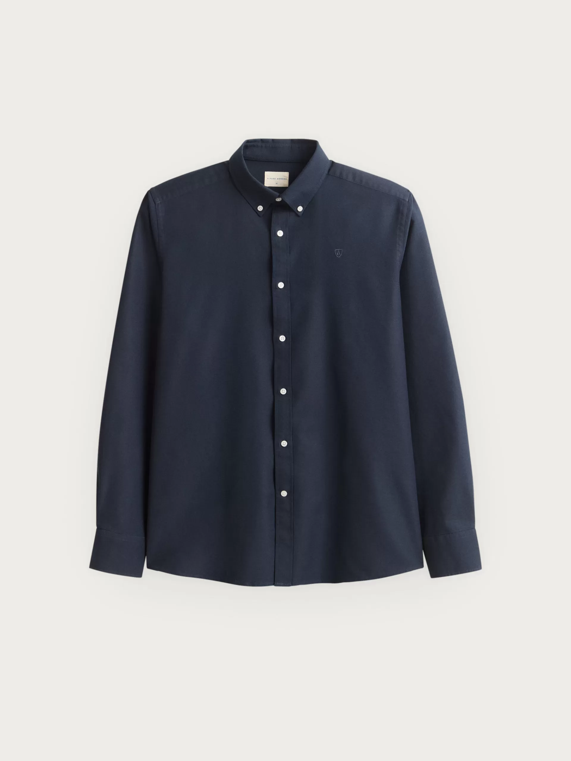 Chemise homme Alvaro Moreno en tissu Oxford bleu marine - Modèle classique best-seller  

(Note: Subtly rephrased structure using natural French syntax, added implied target audience (