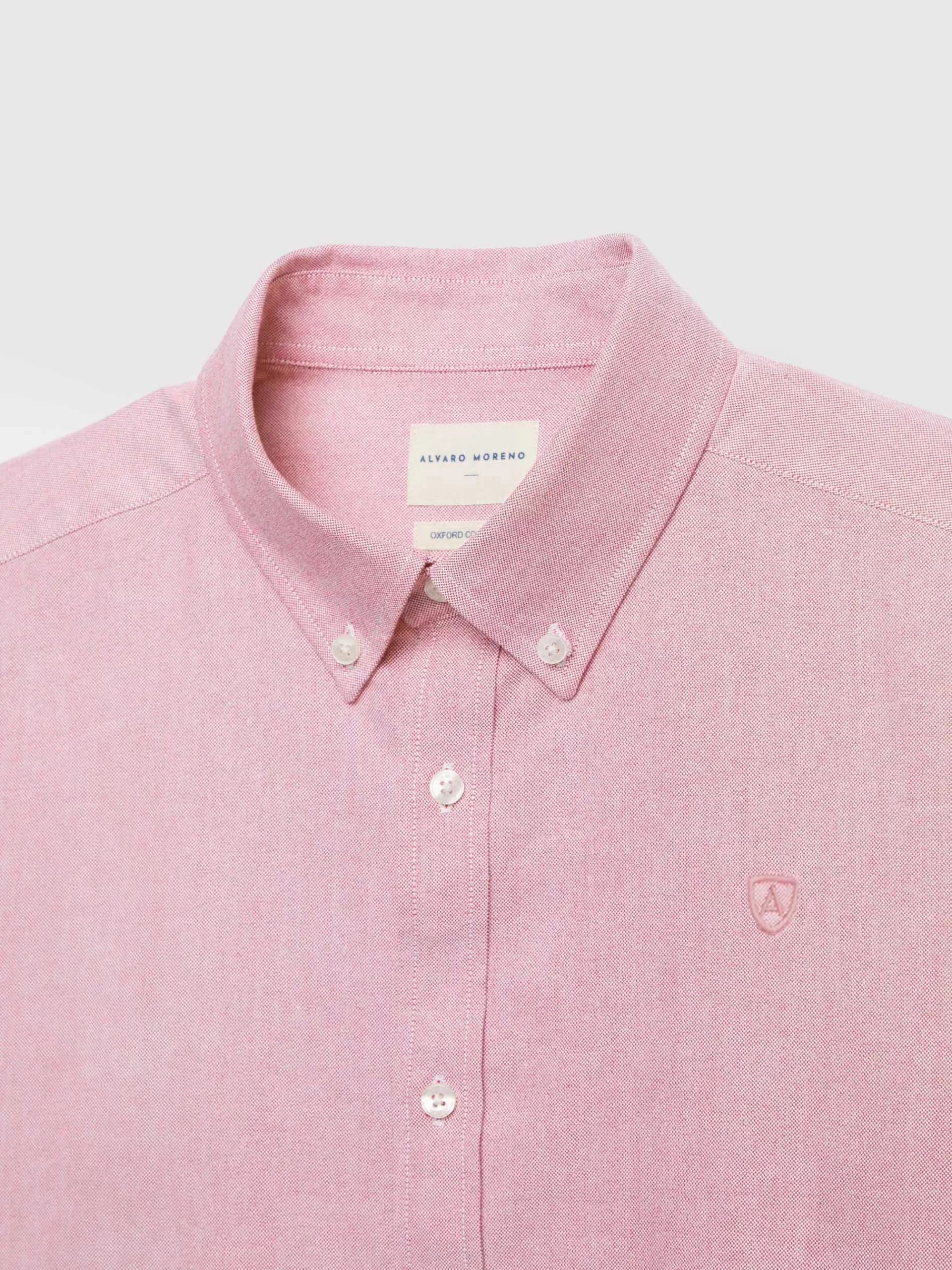 Chemise Oxford décontractée Alvaro Moreno - Ton corail naturel pour un style intemporel