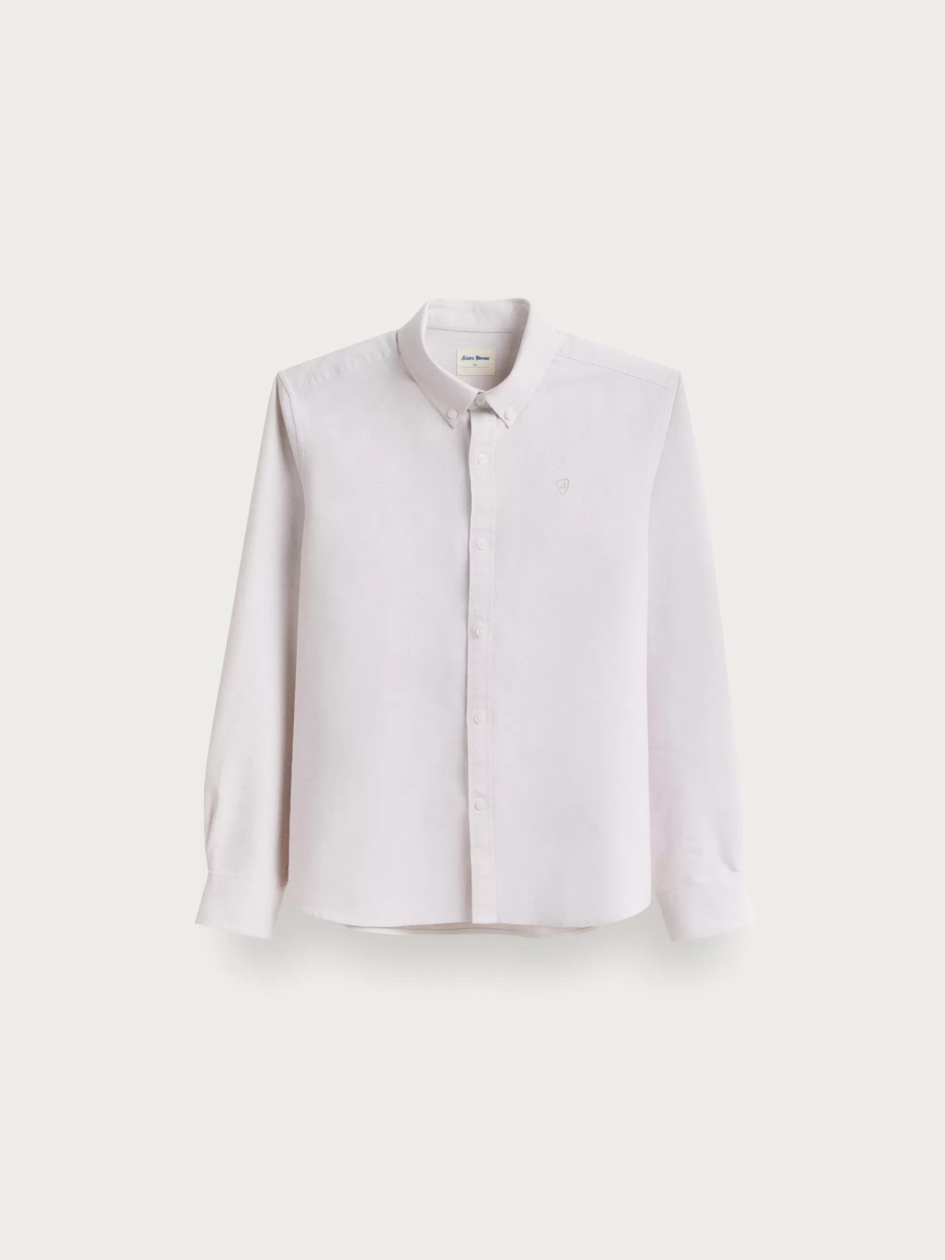 Chemise Enfant Alvaro Moreno en Oxford Uni - Coloris Beige Doux