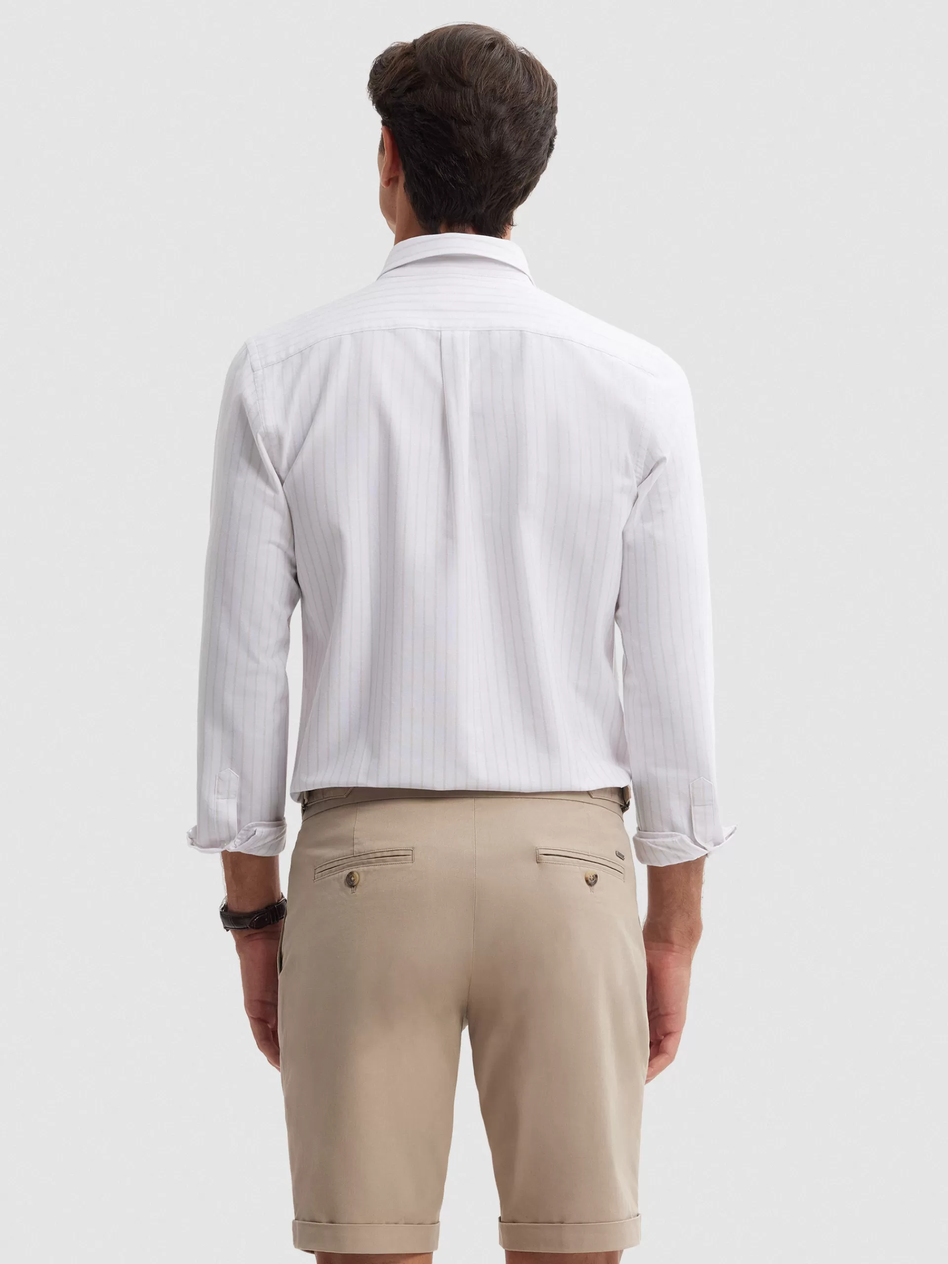 Chemise Oxford décontractée Alvaro Moreno - Tonique Beige, Idéale pour un style décontracté | Promotion exclusive