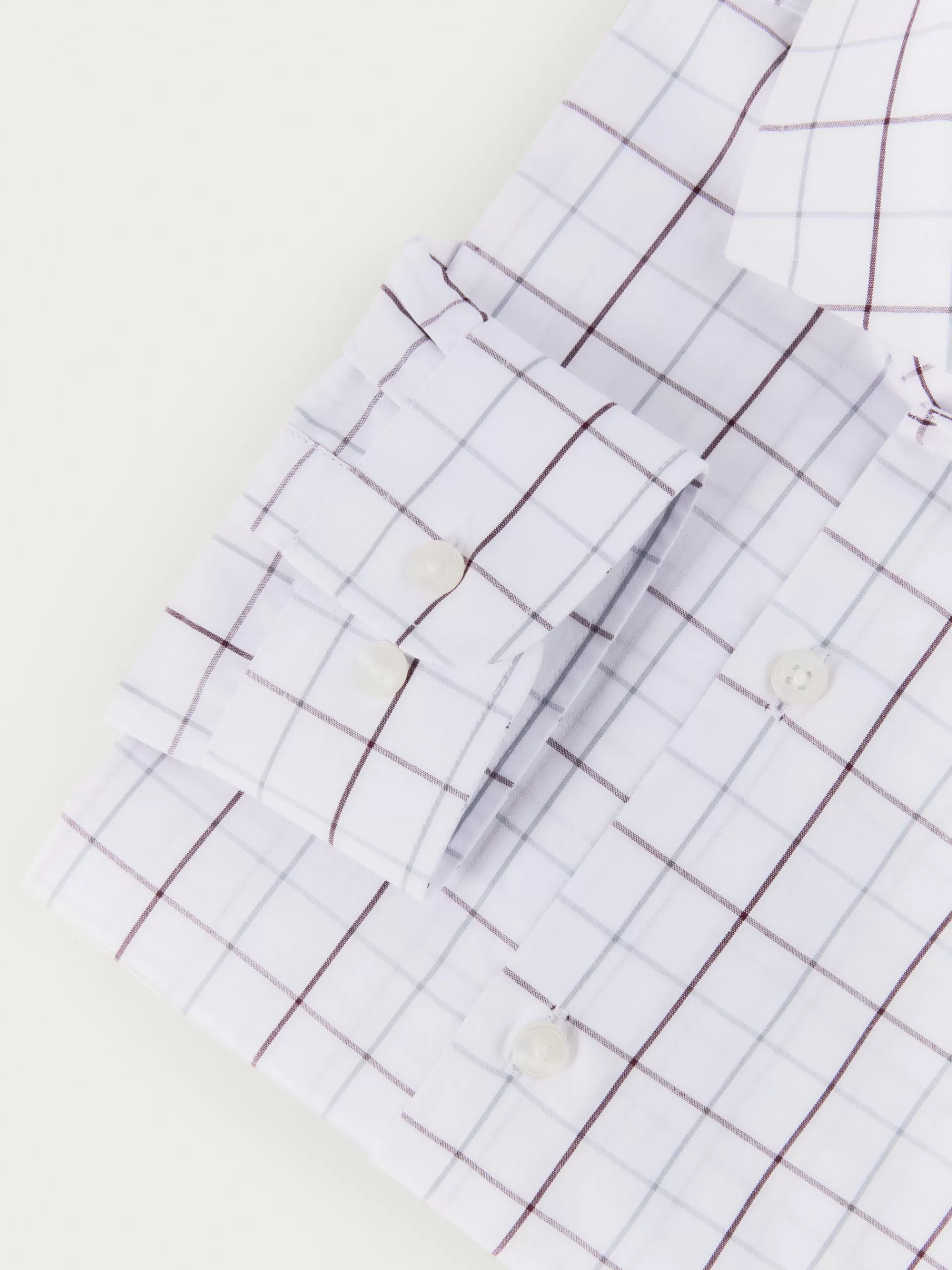 Chemise à carreaux en popeline enfant Alvaro Moreno - Bordeaux - Style décontracté et confortable
