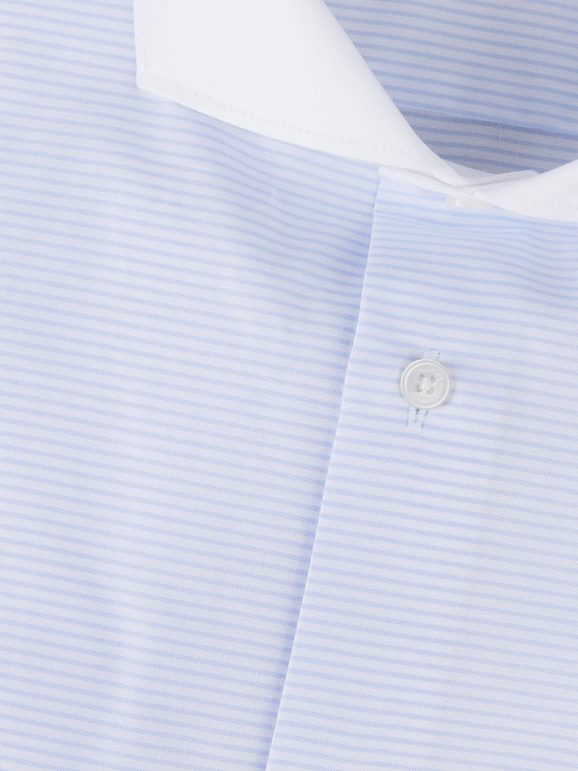 Chemise élégante à rayures Alvaro Moreno - Coupe moderne avec détails en points doubles - Bleu ciel pour un look décontracté et stylé