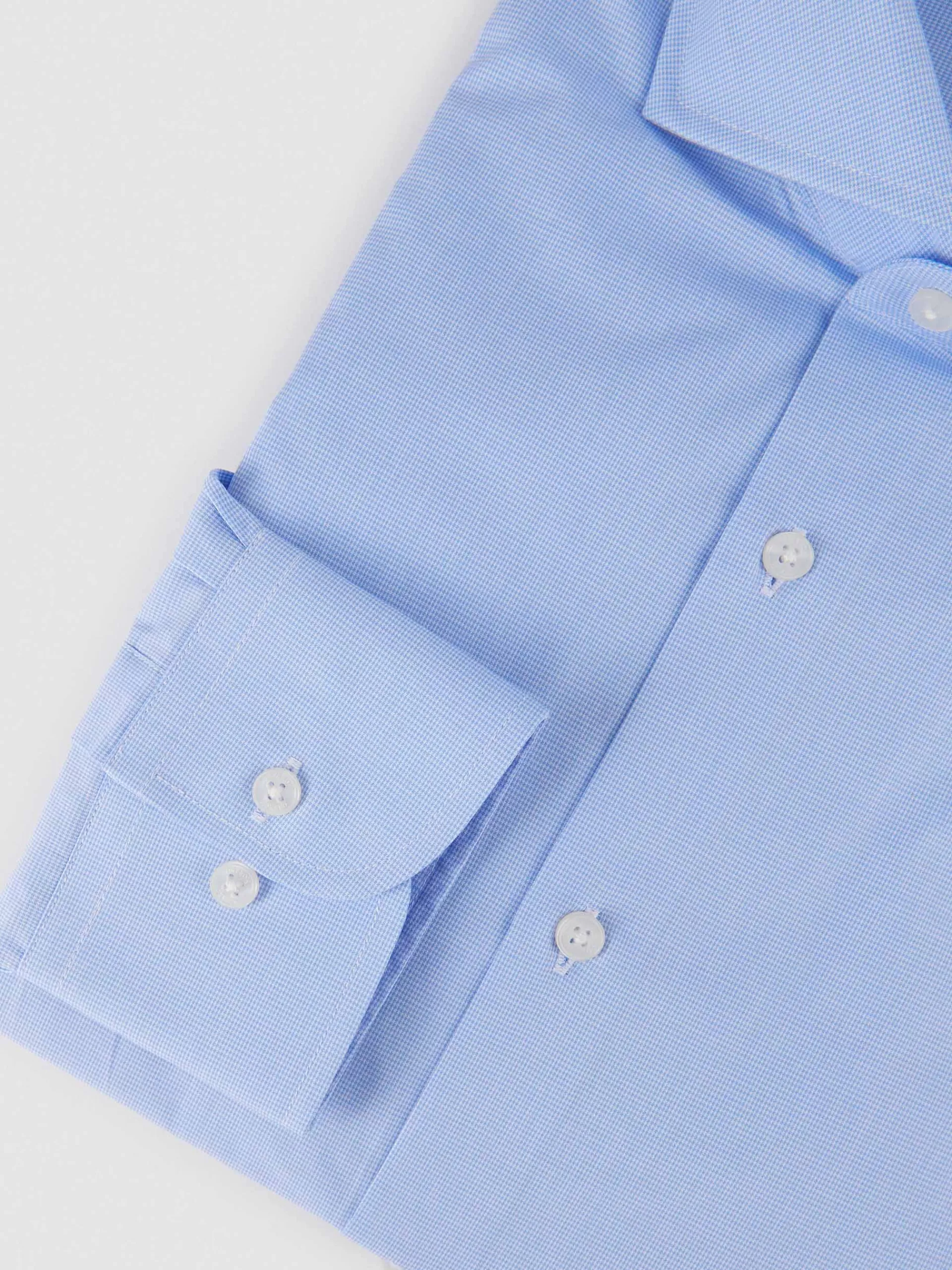 Chemise élégante Alvaro Moreno - Micro imprimé gallo bleu ciel - Style décontracté à petit prix