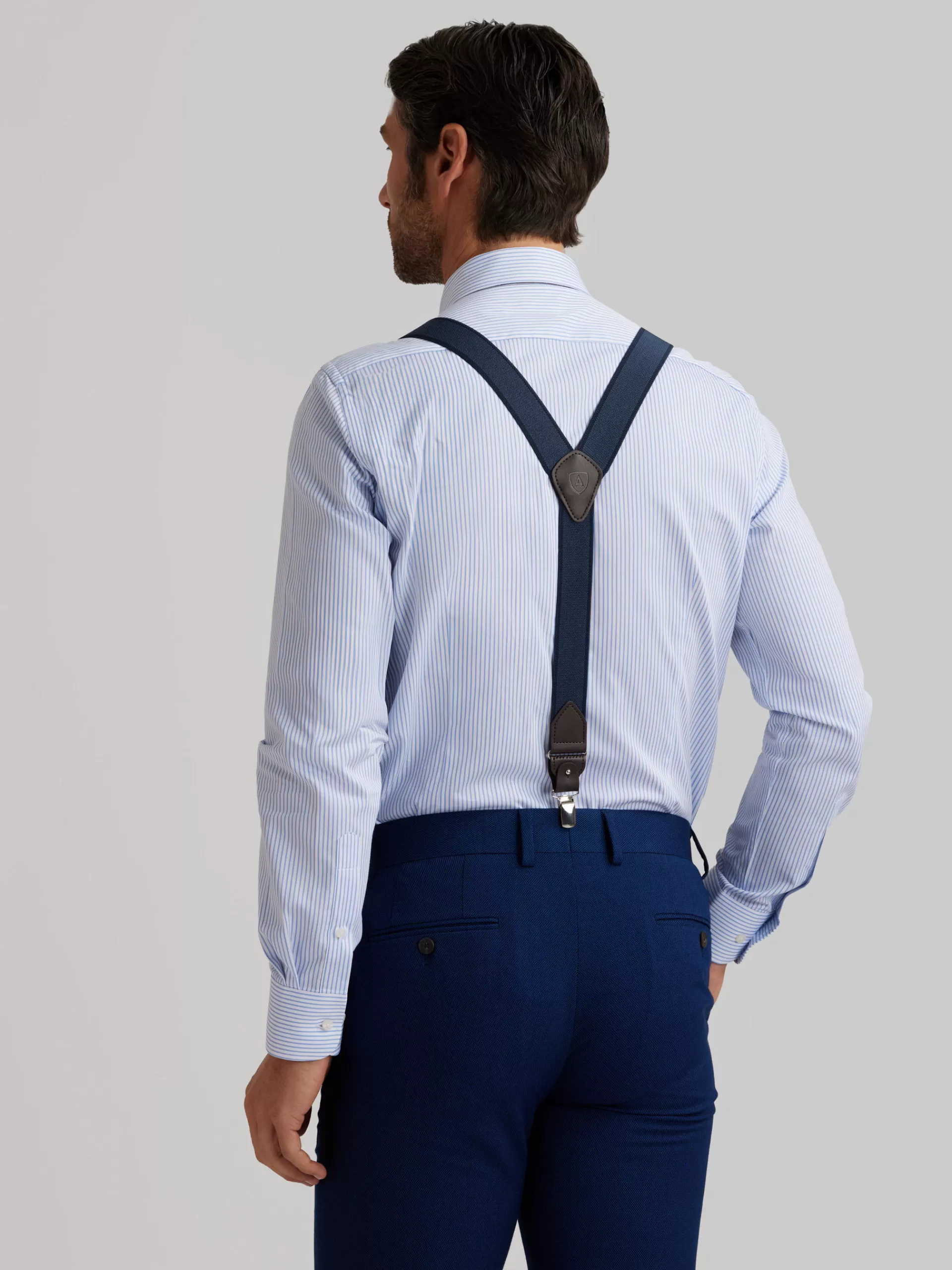 Chemise élégante à rayures bleu ciel Alvaro Moreno - Coupe moderne pour un style sophistiqué