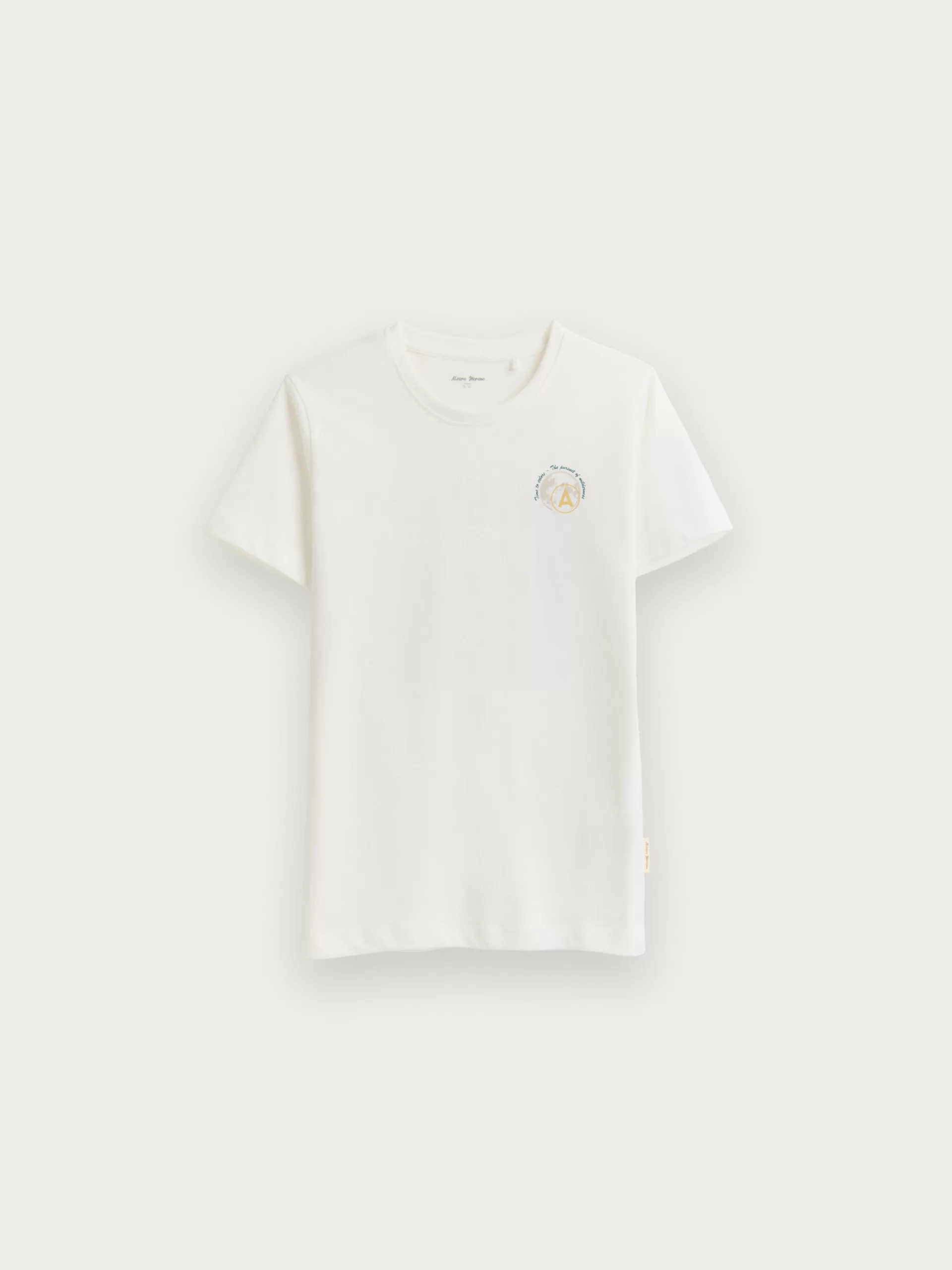 T-shirt enfant paysage créative - Collection Alvaro Moreno - Blanc immaculé - Coupe décontractée été