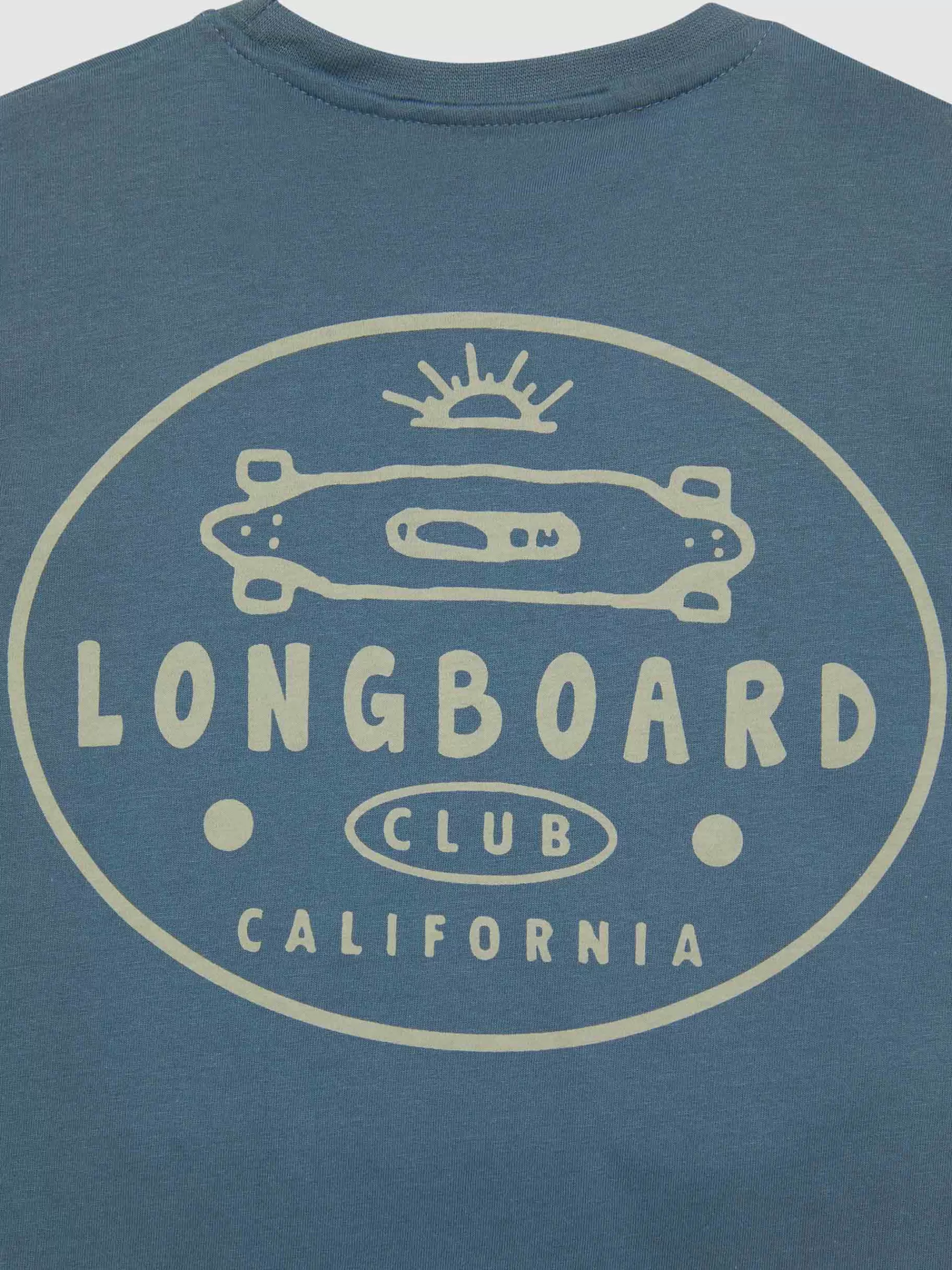 Alvaro Moreno - T-shirt Longboard Enfant Bleu Marine｜Confortable & Respirante pour le Sport