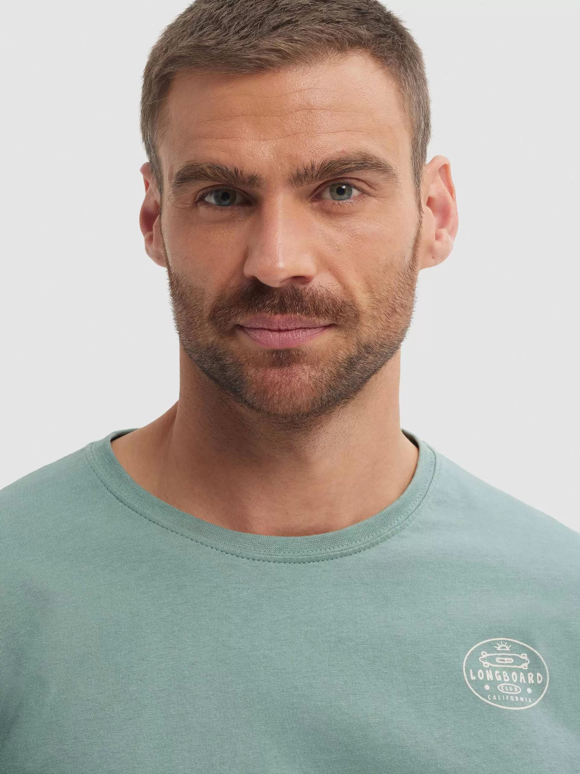 Alvaro Moreno | T-shirt Sportif Longboard Respirant - Vert Naturel pour Style Urbain Décontracté
