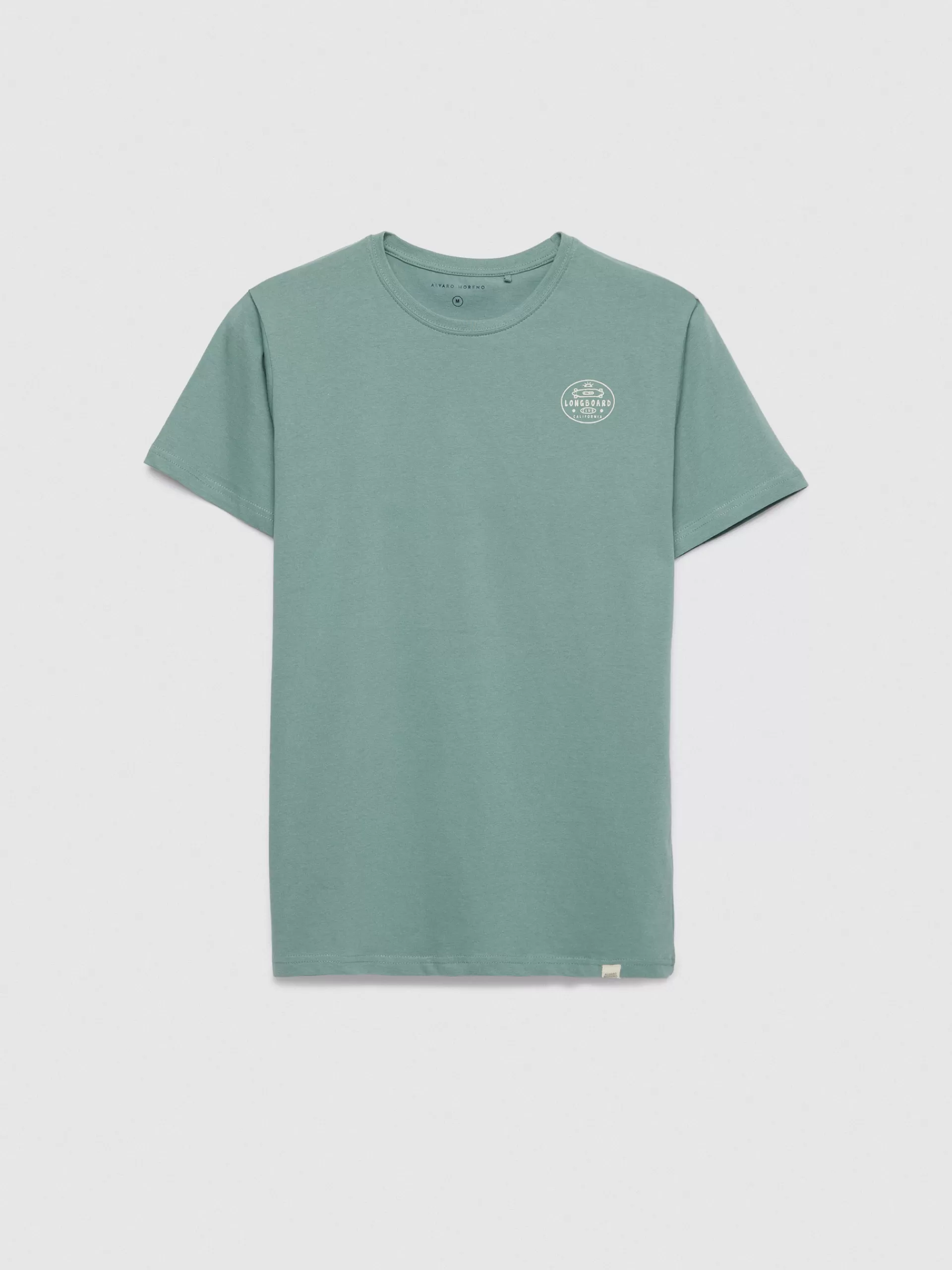 Alvaro Moreno | T-shirt Sportif Longboard Respirant - Vert Naturel pour Style Urbain Décontracté