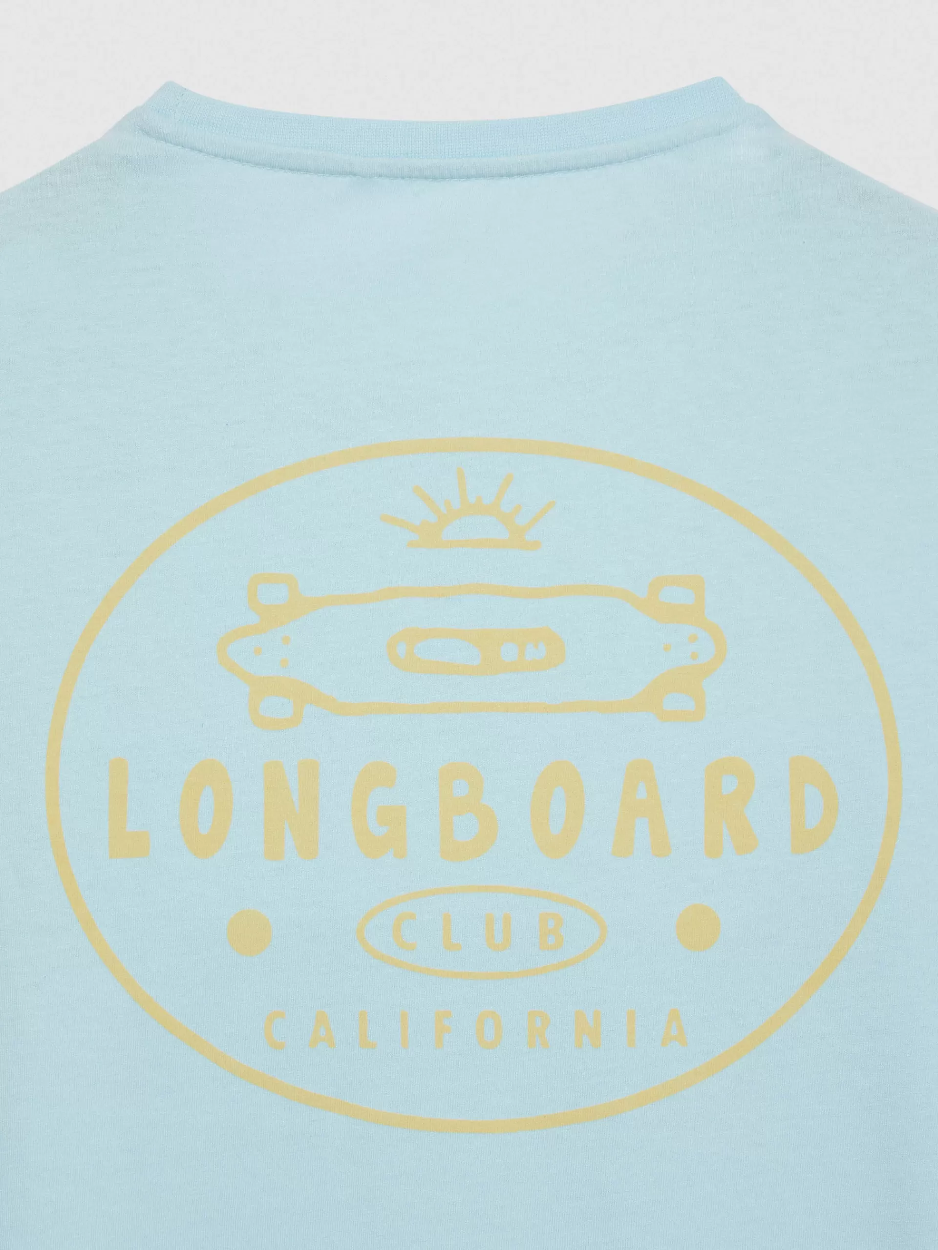 T-shirt Longboard Alvaro Moreno - Confortable et Style Urbain en Vert Aqua pour Sessions Décontractées