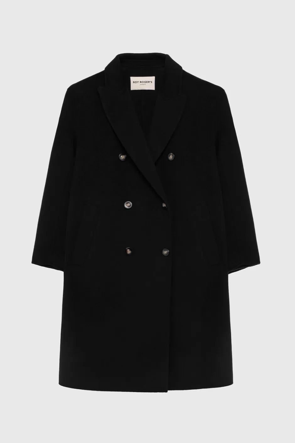 Manteau femme hiver en laine vierge à double boutonnage - Élégance intemporelle Donna Roy Rogers