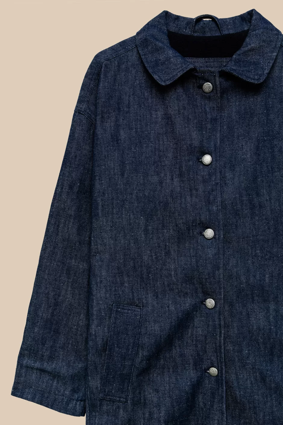 Veste en jean délavé Donna Roy Rogers - Coupe rétro années 60-70 - Style authentique vintage