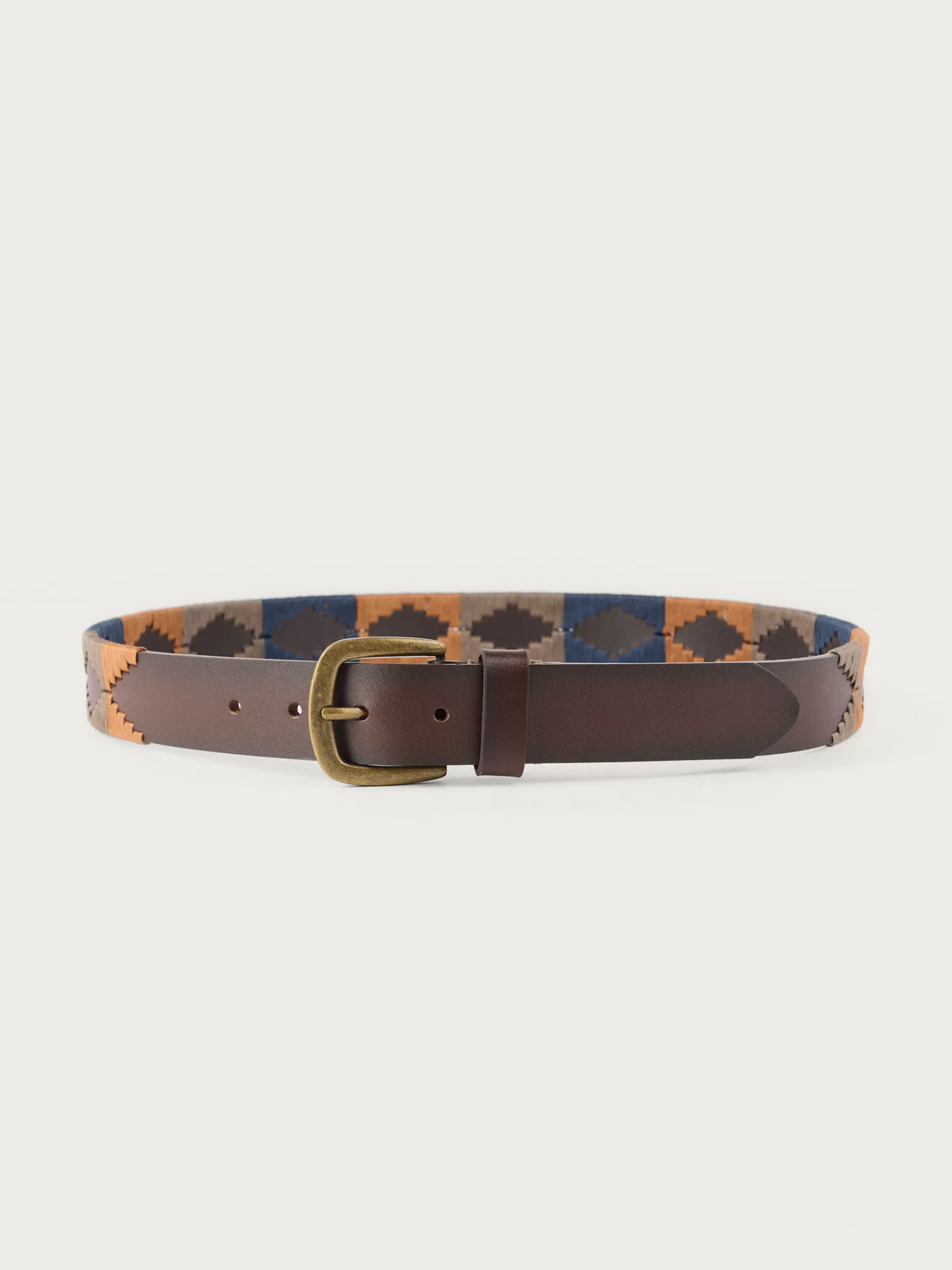 Ceinture Alvaro Moreno en Cuir Pampa Bleu Saphir - Style Urbain à Petit Prix