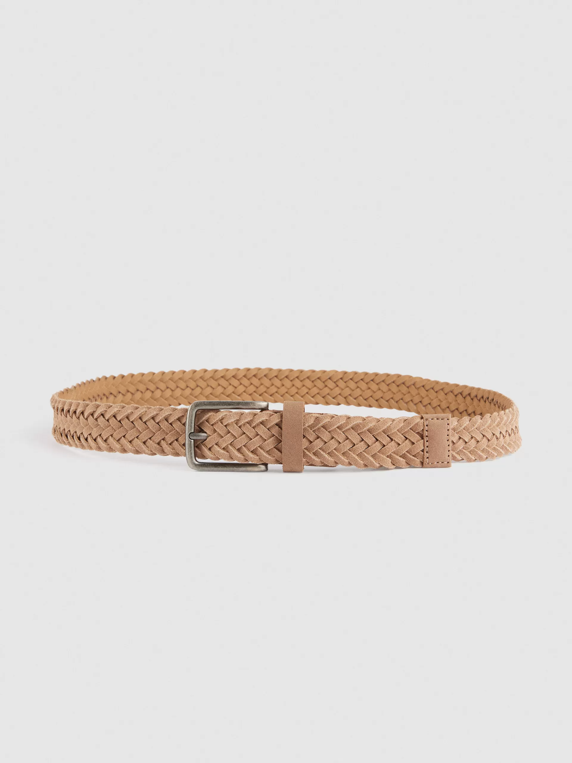 Ceinture Tressée Alvaro Moreno en Serge Sable - Édition Limitée pour Look Décontracté-Chic