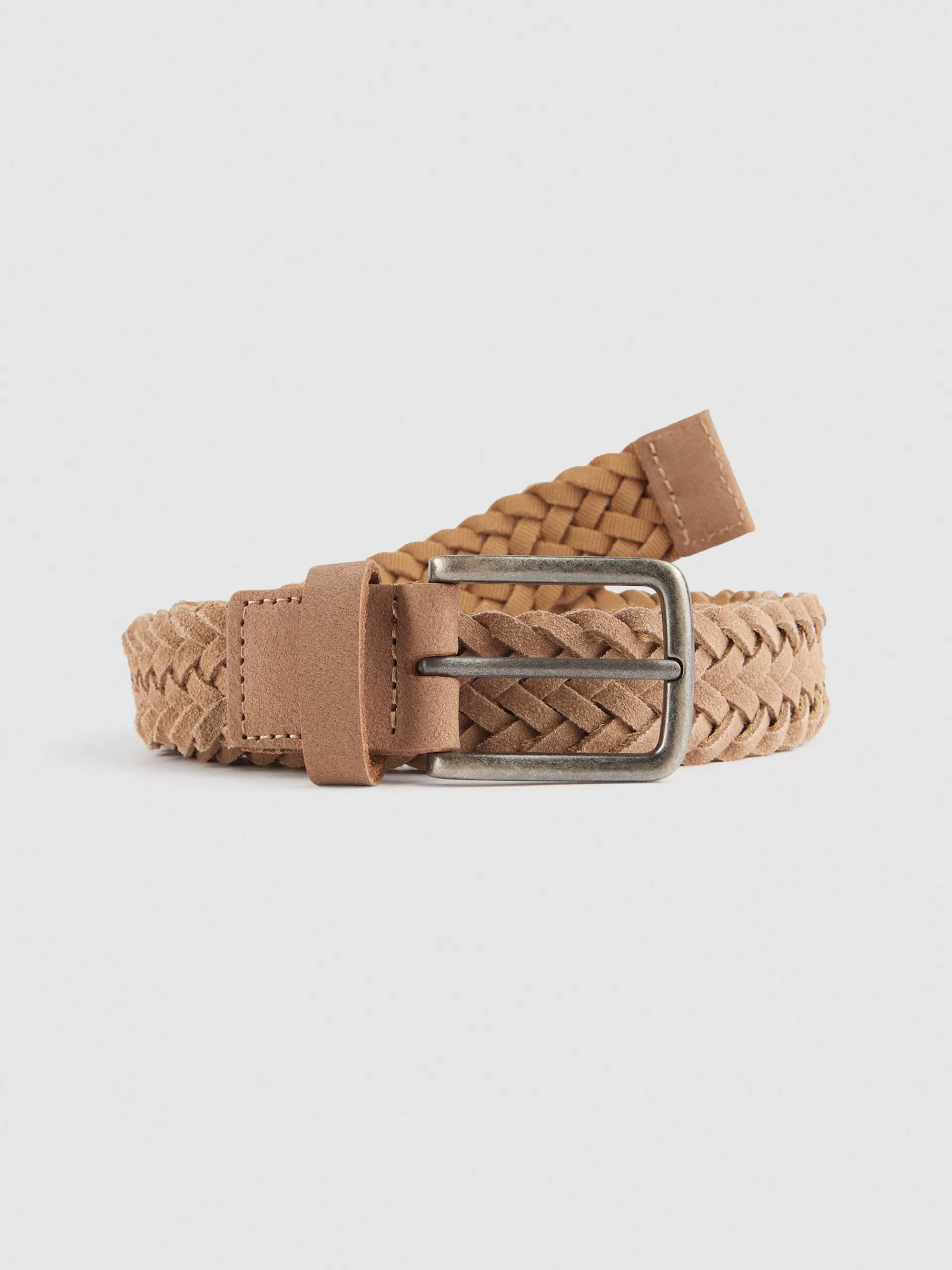 Ceinture Tressée Alvaro Moreno en Serge Sable - Édition Limitée pour Look Décontracté-Chic