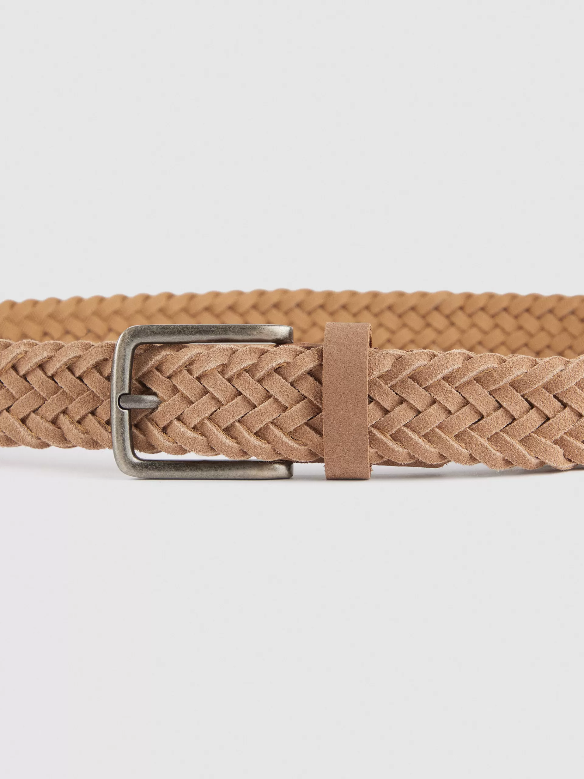 Ceinture Tressée Alvaro Moreno en Serge Sable - Édition Limitée pour Look Décontracté-Chic