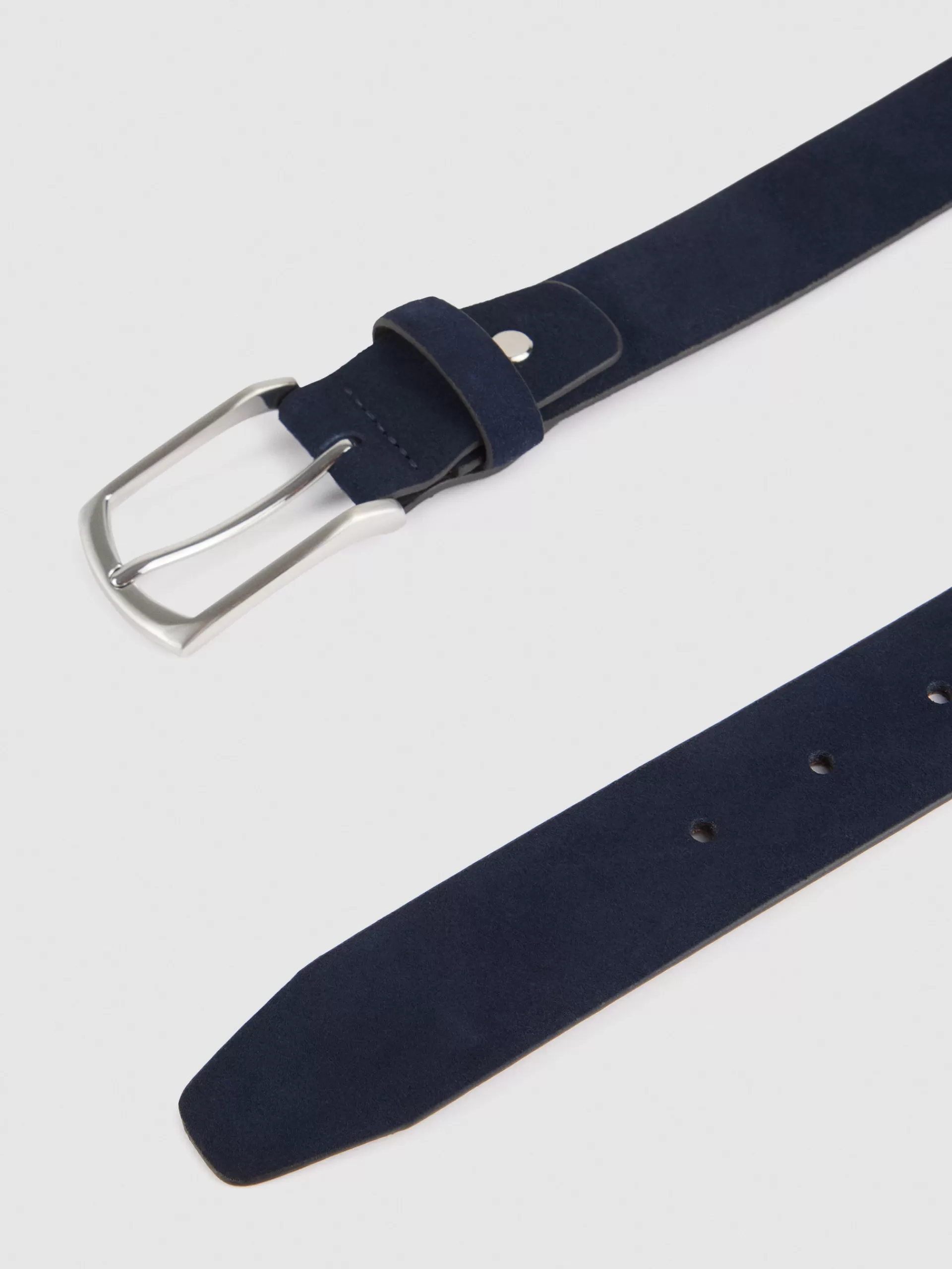 Ceinture élégante ALVARO MORENO en serge habillée - Bleu Marine polyvalent pour tenues sophistiquées | Style urbain intemporel avec boucle raffinée