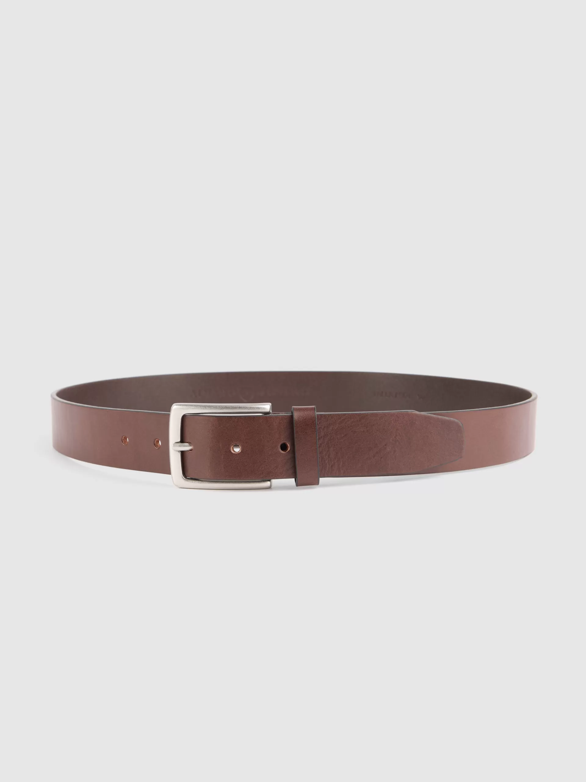 Ceinture Western Authentique Alvaro Moreno en Cuir Véritable - Marron Classique pour Homme