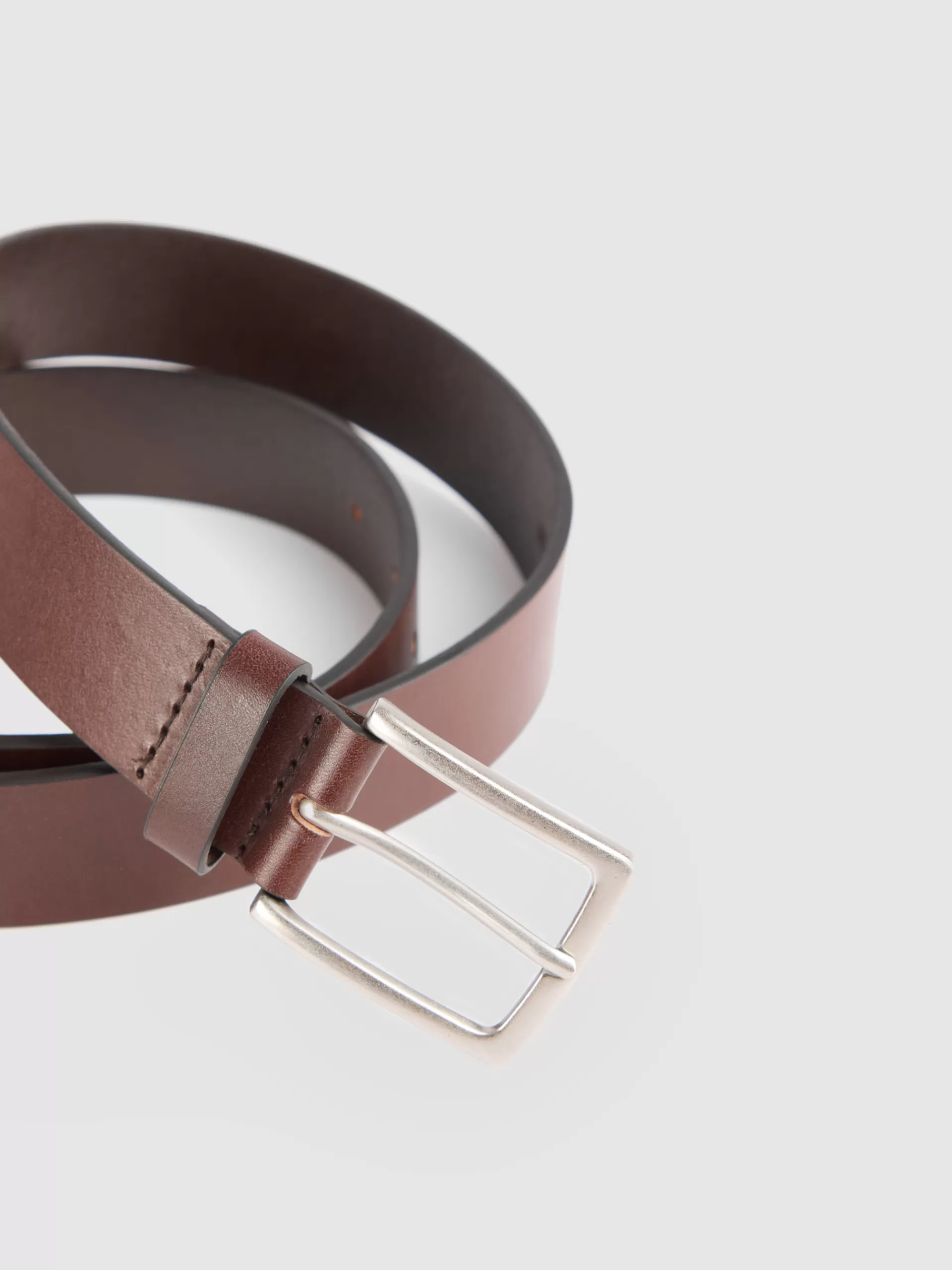 Ceinture Western Authentique Alvaro Moreno en Cuir Véritable - Marron Classique pour Homme