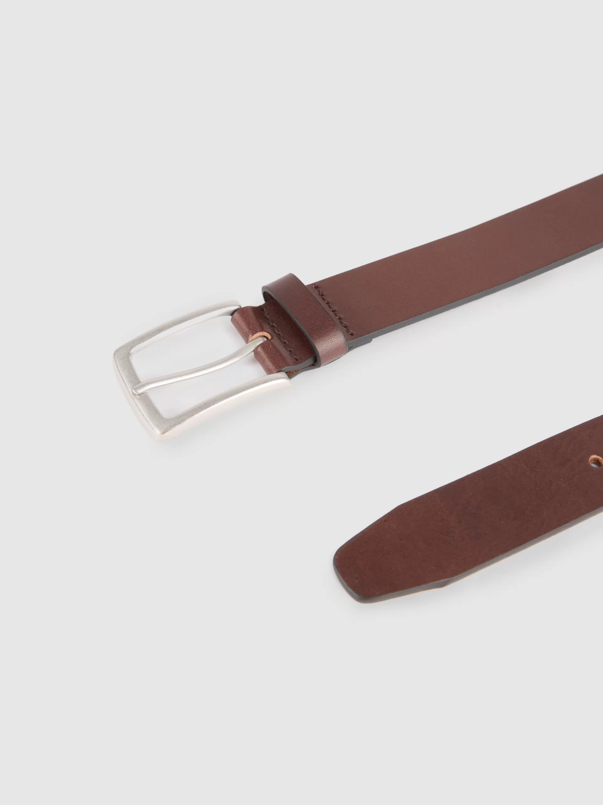 Ceinture Western Authentique Alvaro Moreno en Cuir Véritable - Marron Classique pour Homme