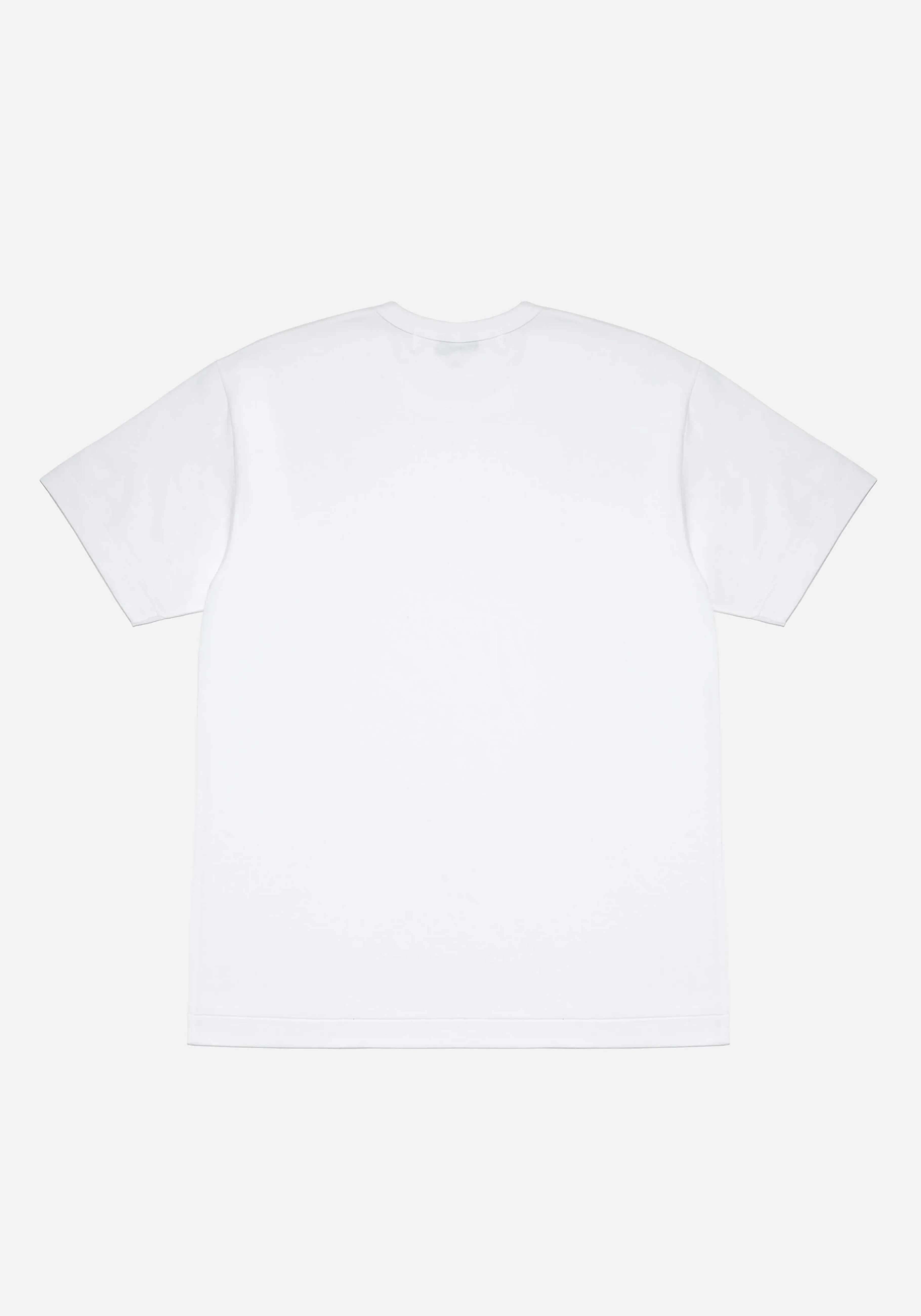 T-Shirt MKI Miyuki Zoku x Comme des Garçons - Cœur Rouge Éclatant à Motif Multicolore - Style Urbain Intemporel - Collection Haut de Gamme