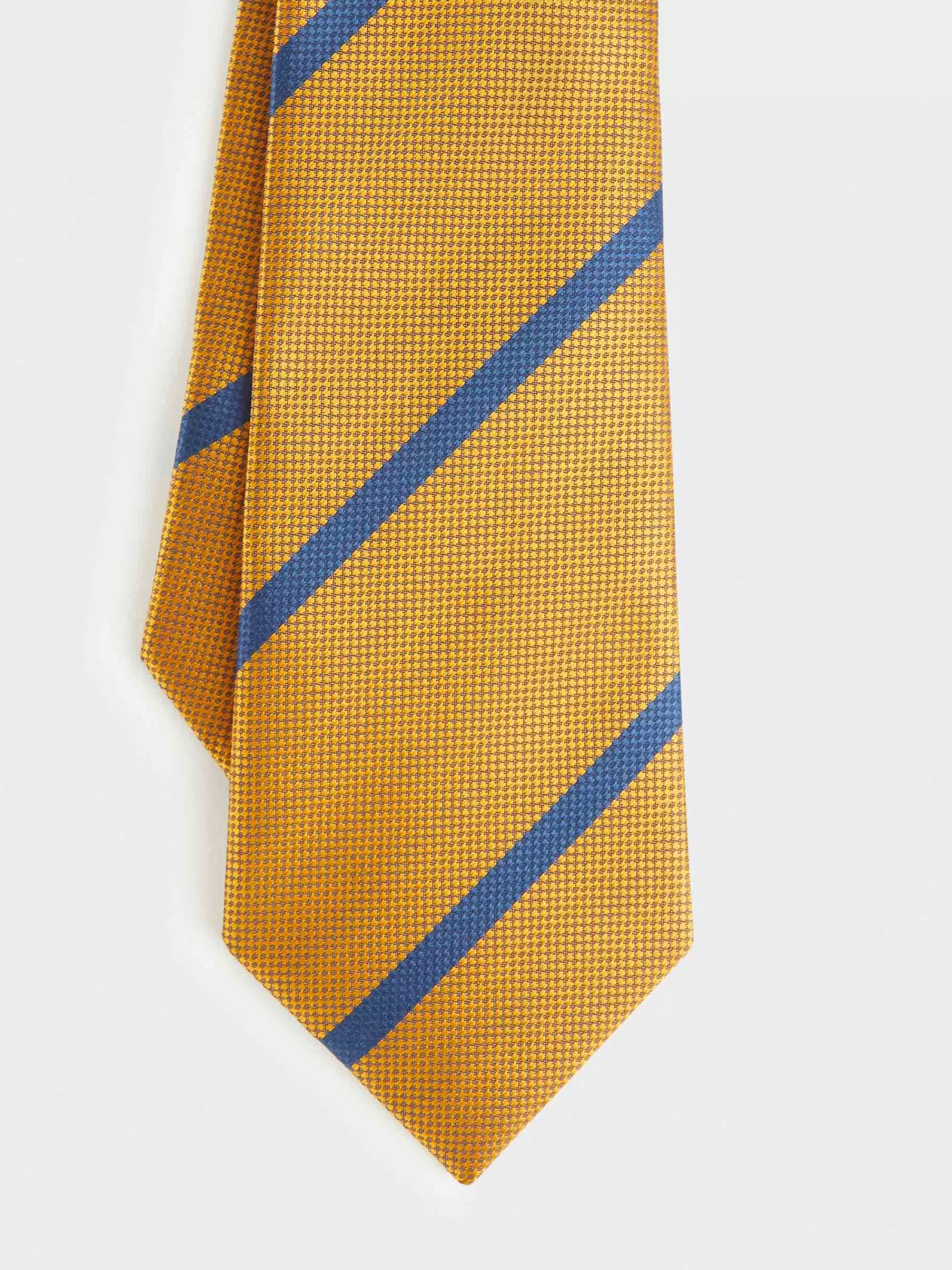 Cravate en Soie Jacquard Élégante - Jaune Moutarde | Collection Printemps par Alvaro Moreno | Style Moderne & Confortable